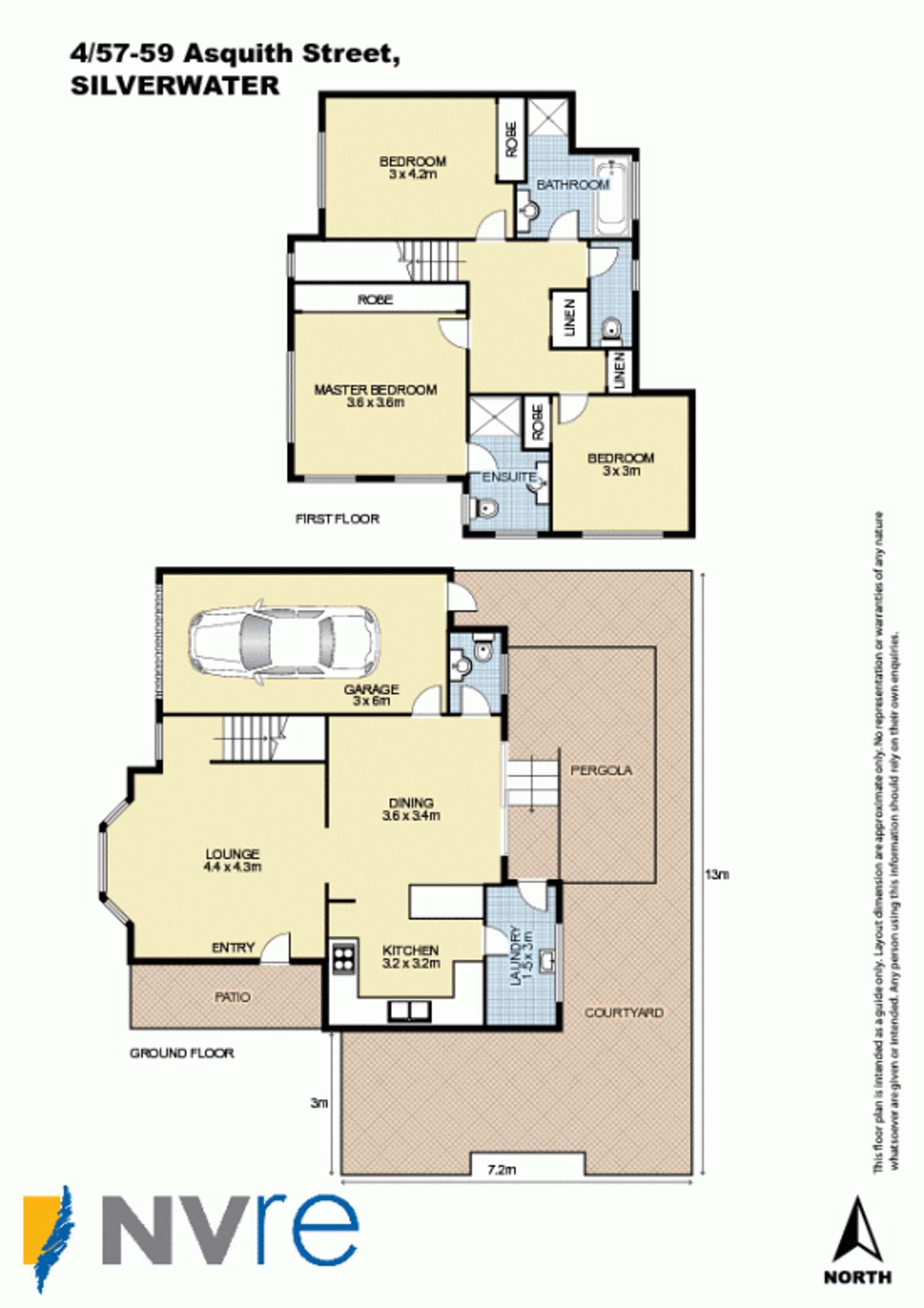 Floorplan of Homely townhouse listing, 4/57-59 Asquith Street, Silverwater NSW 2128