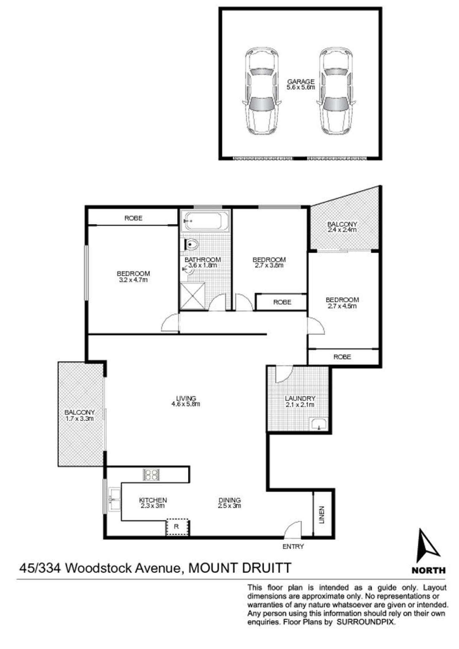 Floorplan of Homely house listing, 45/334 Woodstock Avenue, Mount Druitt NSW 2770
