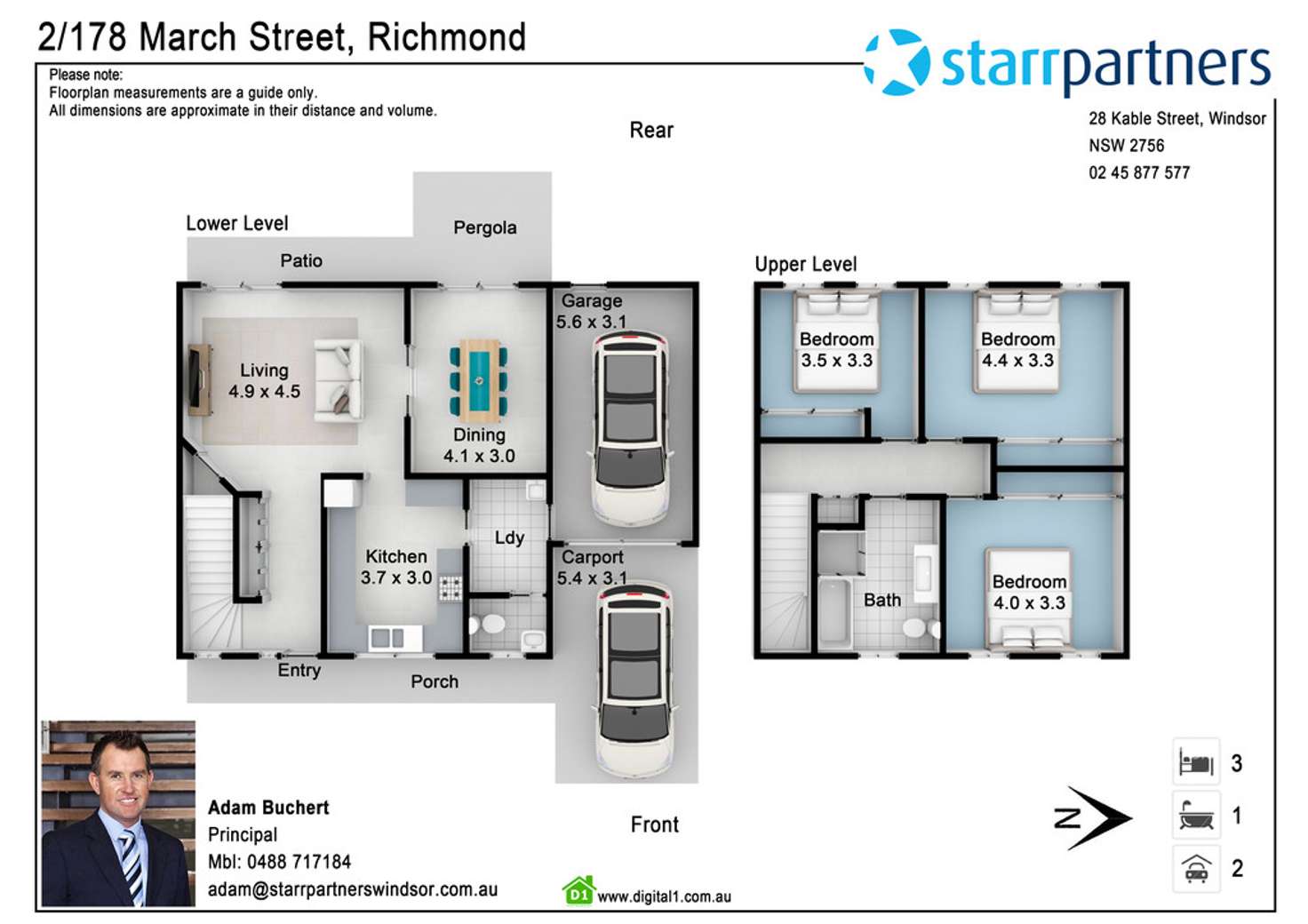 Floorplan of Homely house listing, 2/178 March Street, Richmond NSW 2753