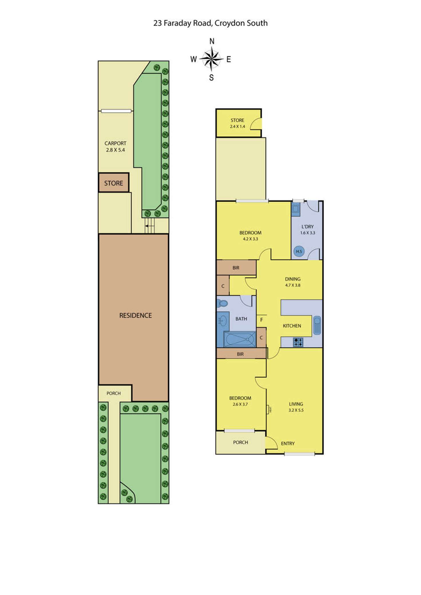 Floorplan of Homely house listing, 23 Faraday Road, Croydon South VIC 3136