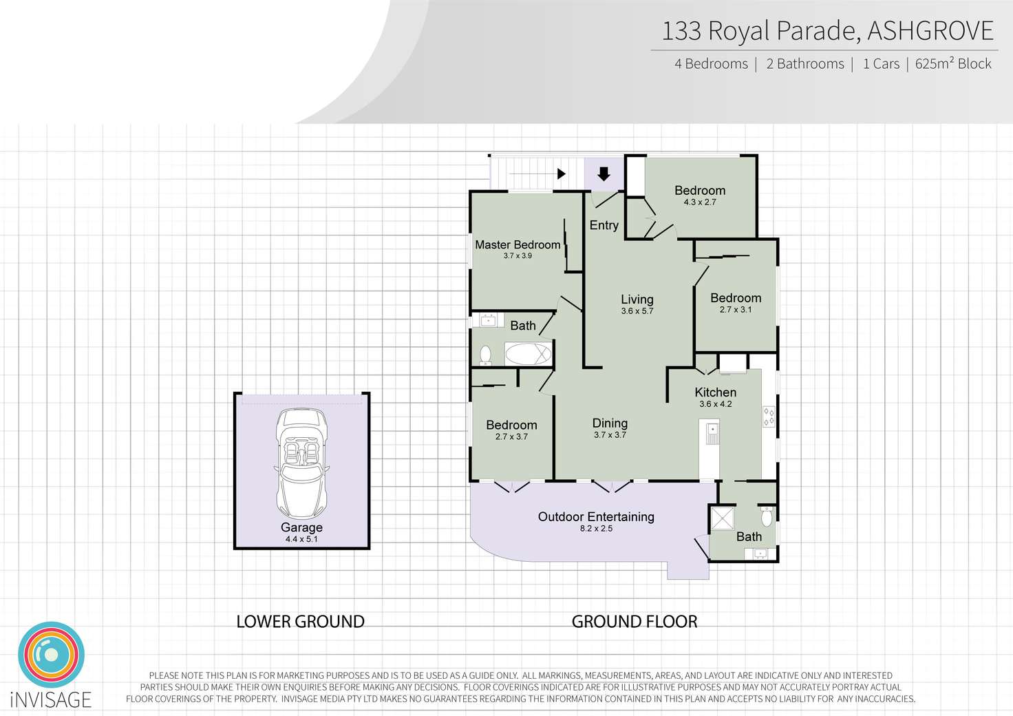 Floorplan of Homely house listing, 133 Royal Parade, Ashgrove QLD 4060