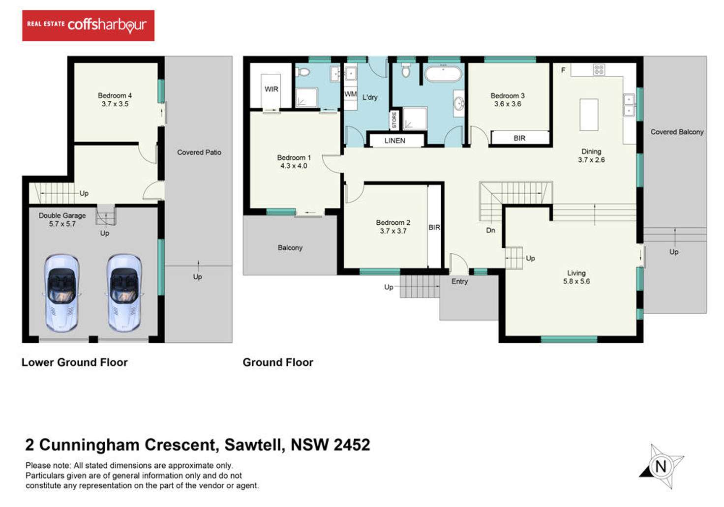 Floorplan of Homely house listing, 2 Cunningham Crescent, Sawtell NSW 2452