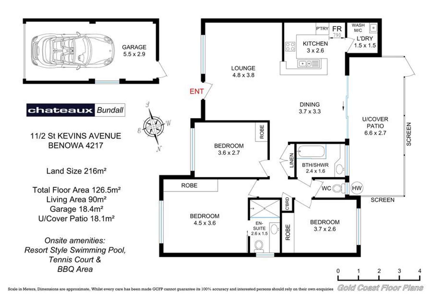 Floorplan of Homely villa listing, 11/2 ST KEVINS AVENUE, Benowa QLD 4217