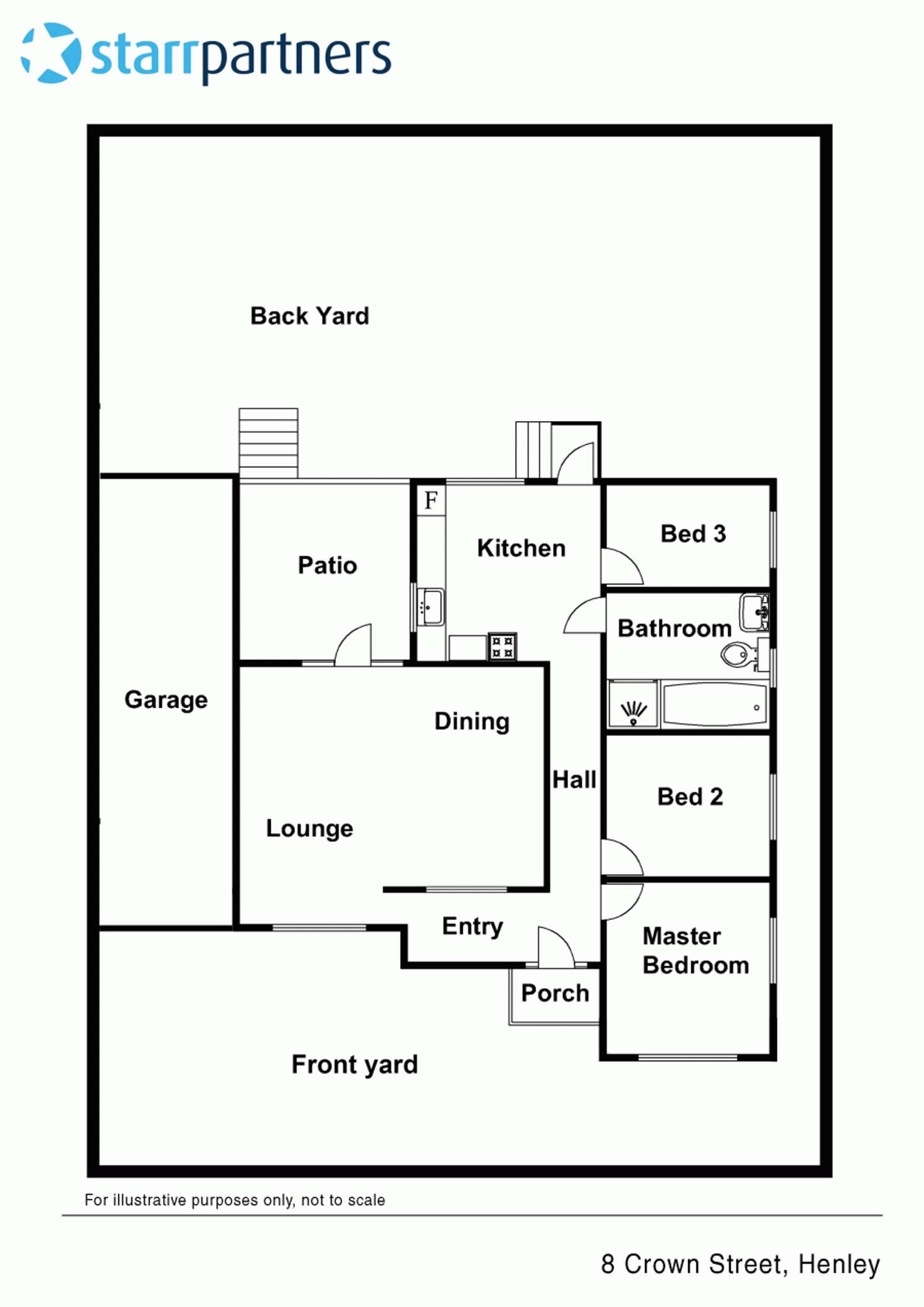 Floorplan of Homely house listing, 8 Crown Street, Henley NSW 2111