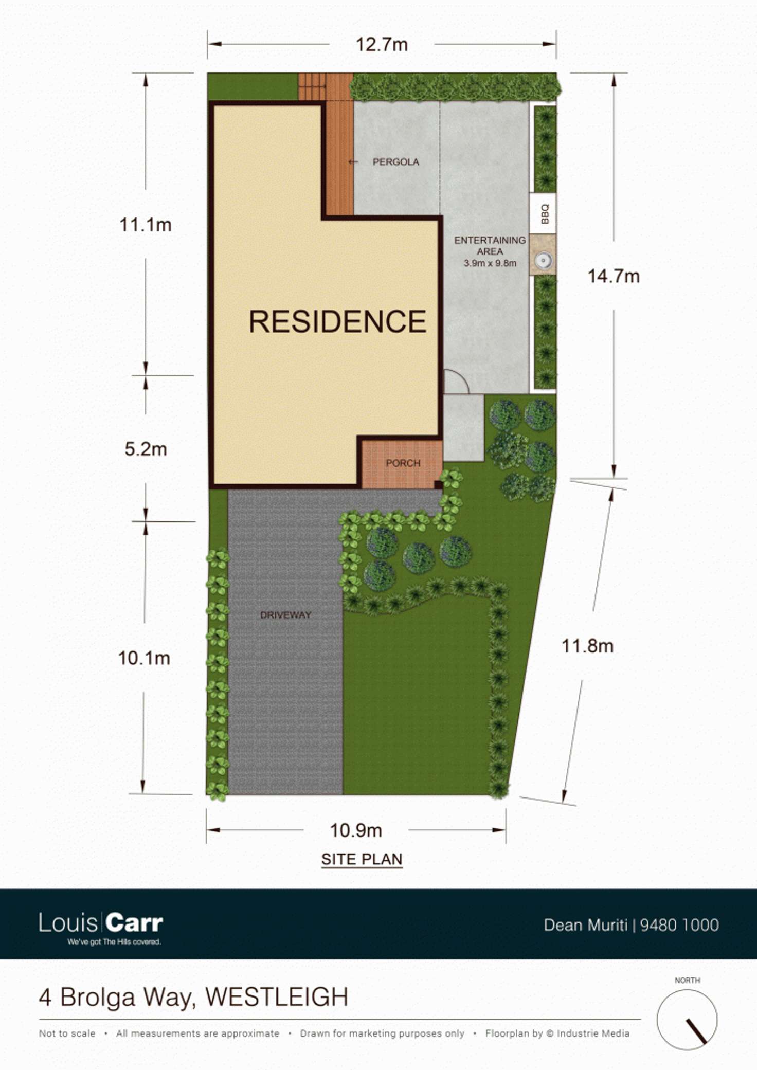 Floorplan of Homely semiDetached listing, 4 Brolga Way, Westleigh NSW 2120