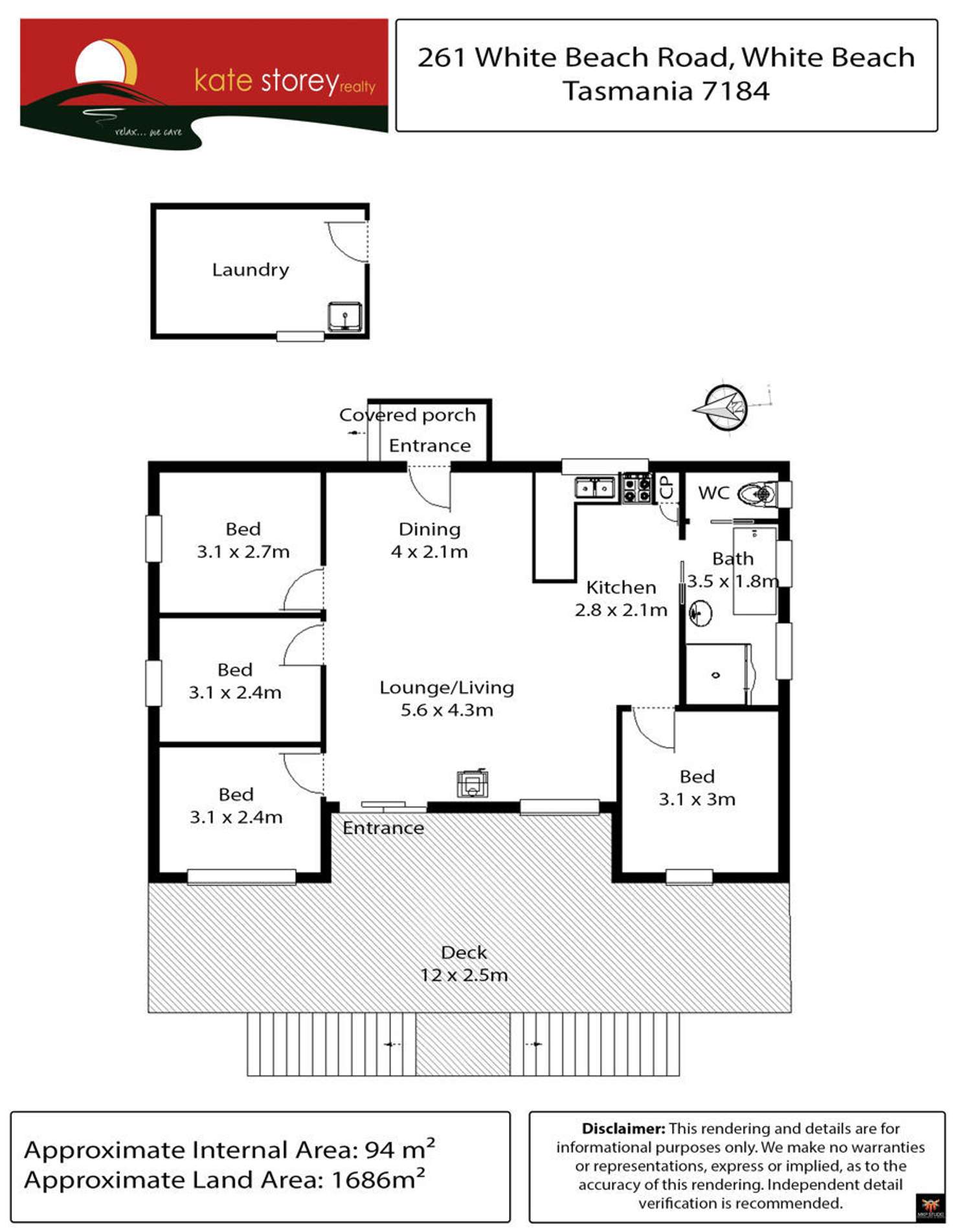 Floorplan of Homely house listing, 261 White Beach Road, White Beach TAS 7184