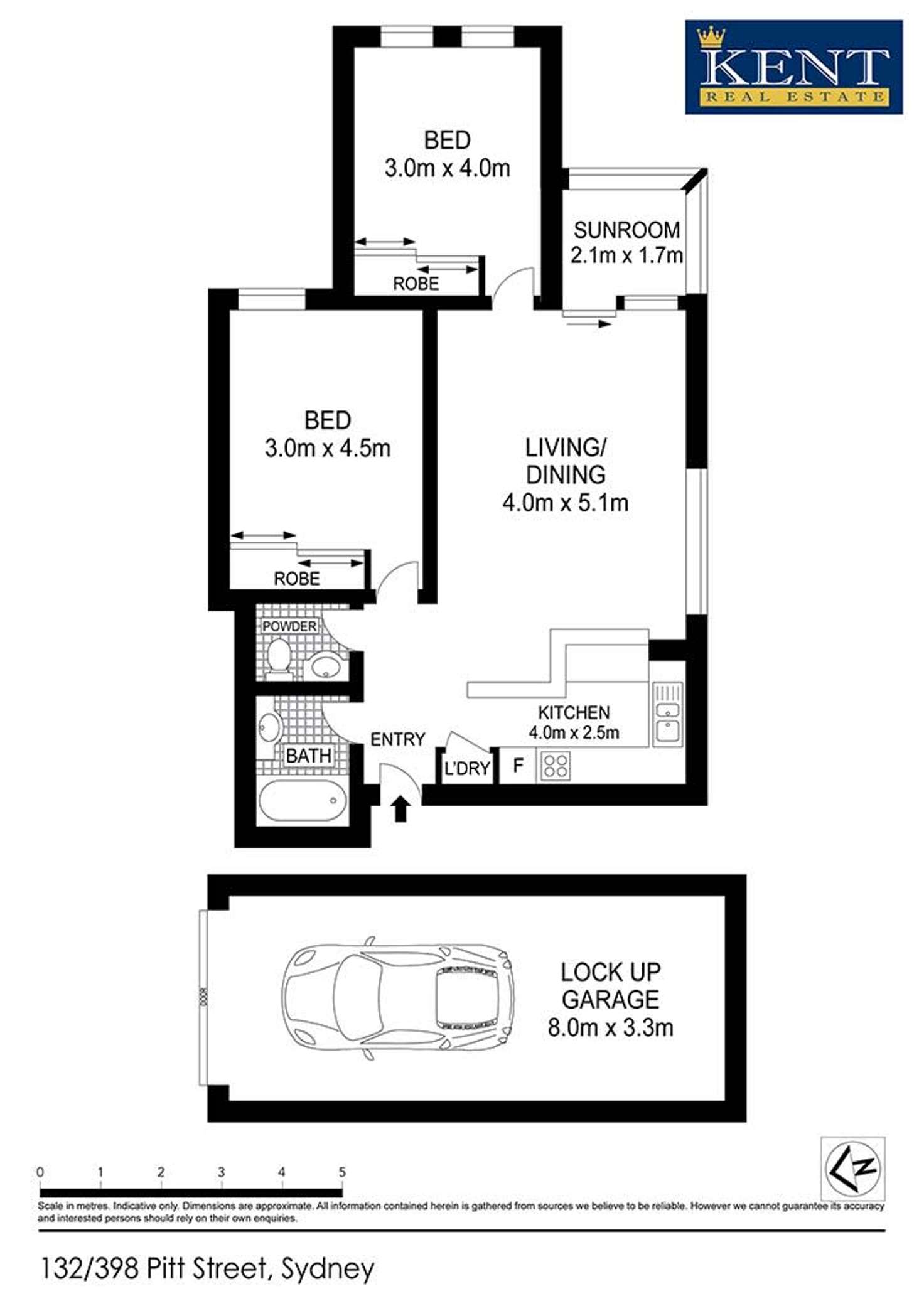 Floorplan of Homely apartment listing, 132/398 Pitt Street, Sydney NSW 2000