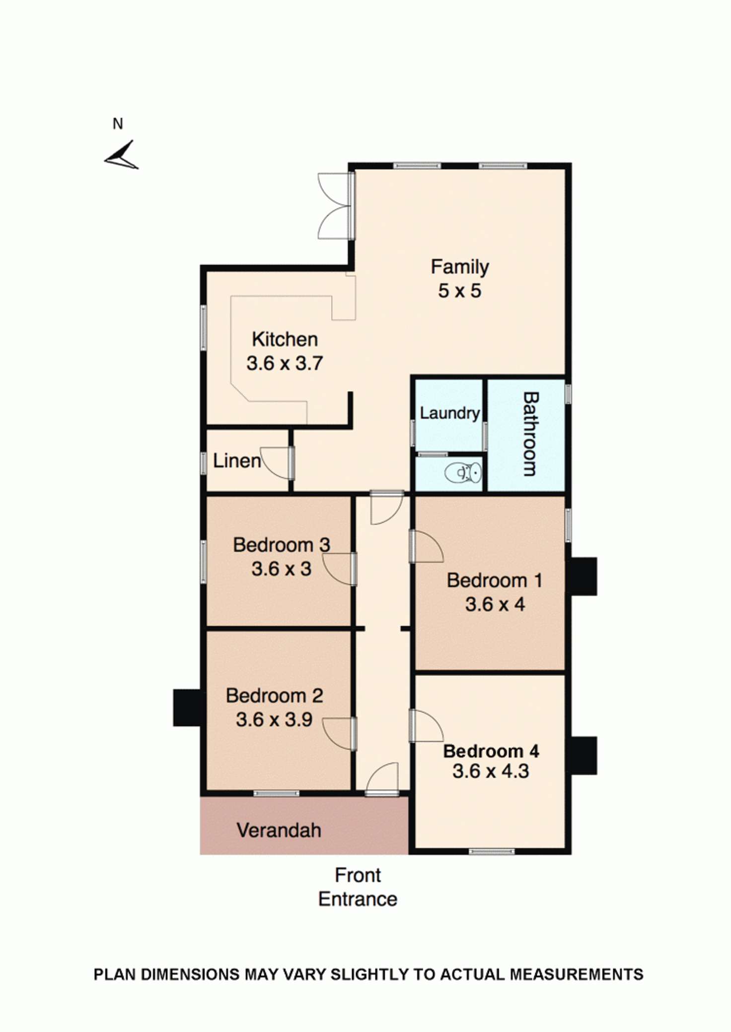 Floorplan of Homely house listing, 434 Ligar Street, Soldiers Hill VIC 3350