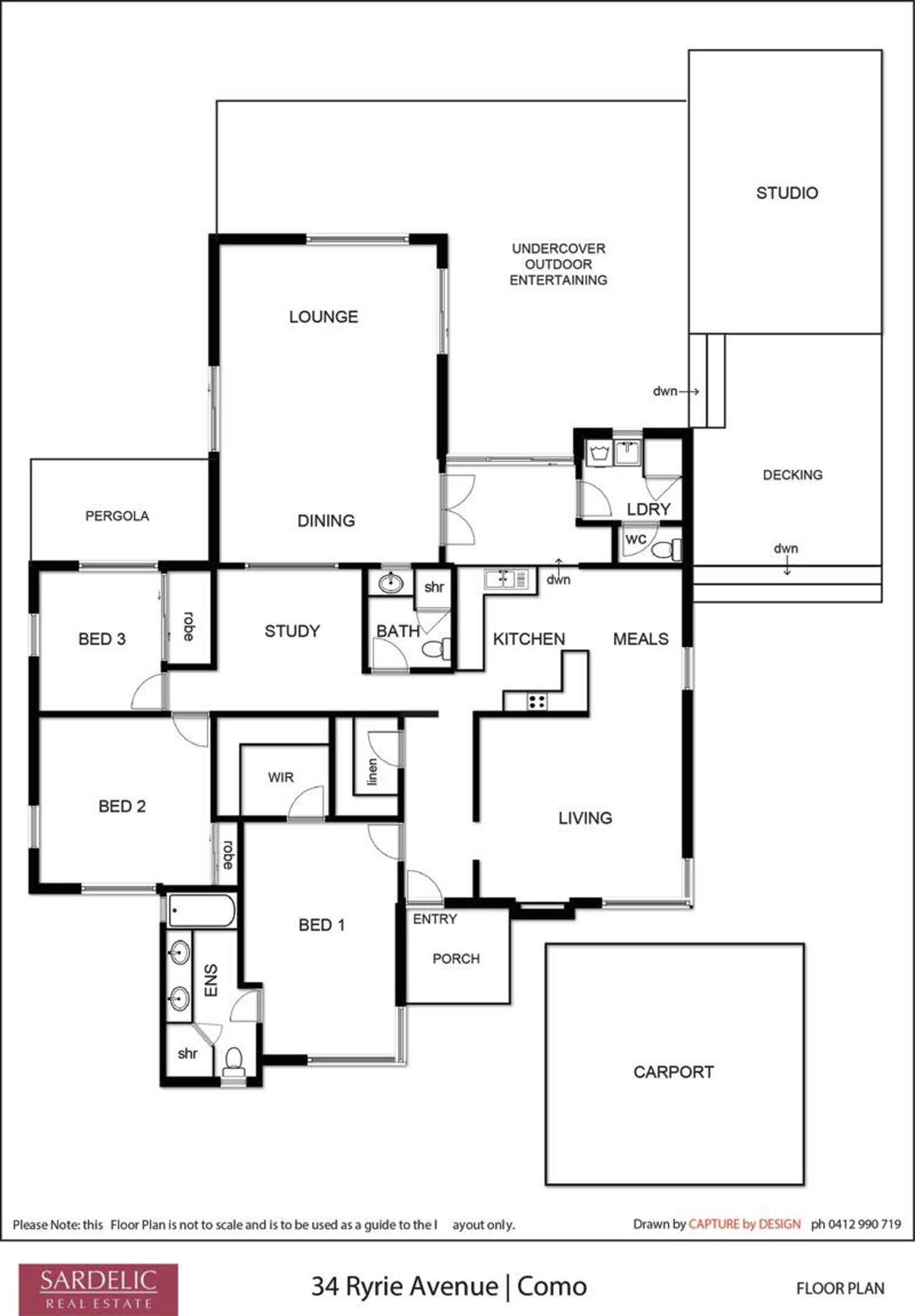 Floorplan of Homely house listing, 34 Ryrie Ave, Como WA 6152