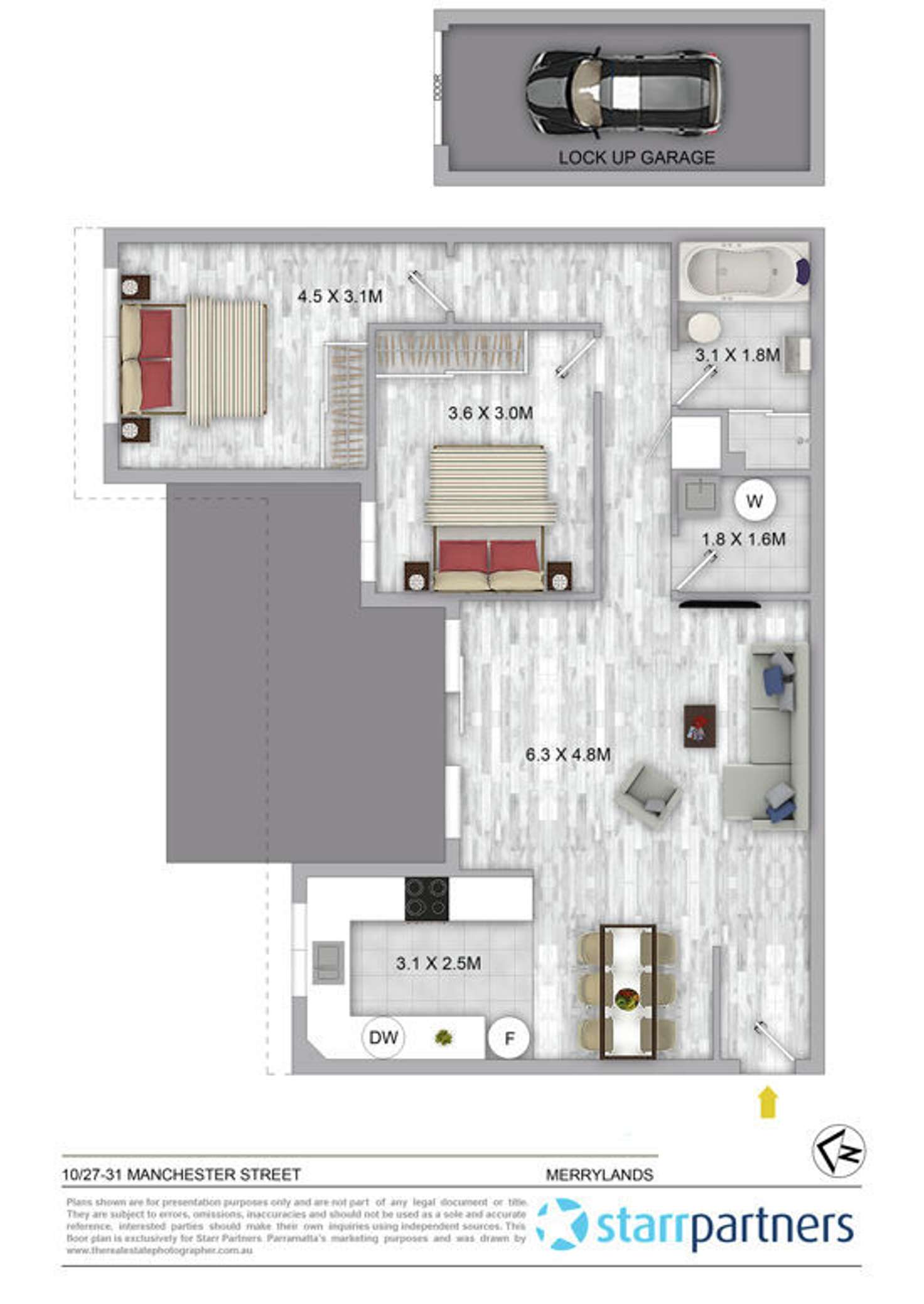 Floorplan of Homely apartment listing, 10/27-31 Manchester Street, Merrylands NSW 2160