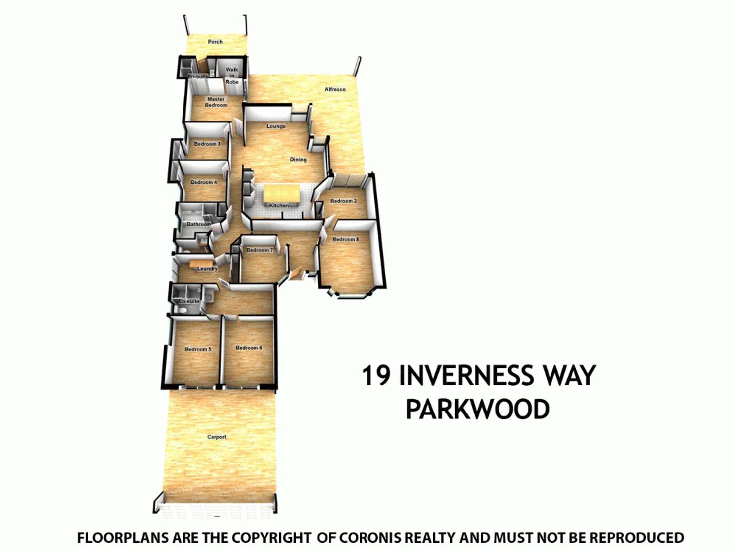 Floorplan of Homely house listing, 19 Inverness Way, Parkwood QLD 4214