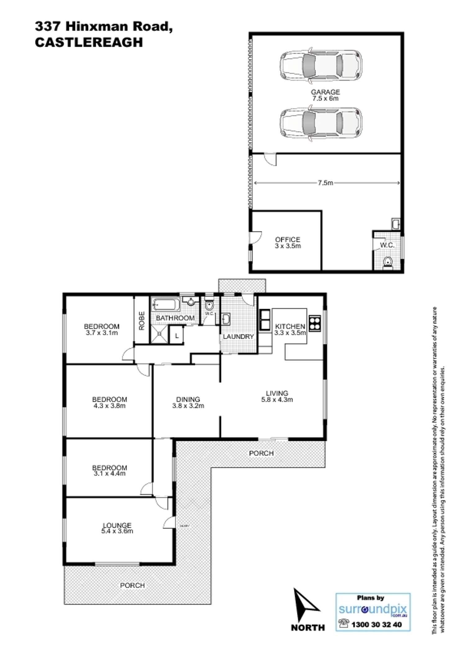 Floorplan of Homely house listing, 337 Hinxman Road, Castlereagh NSW 2749