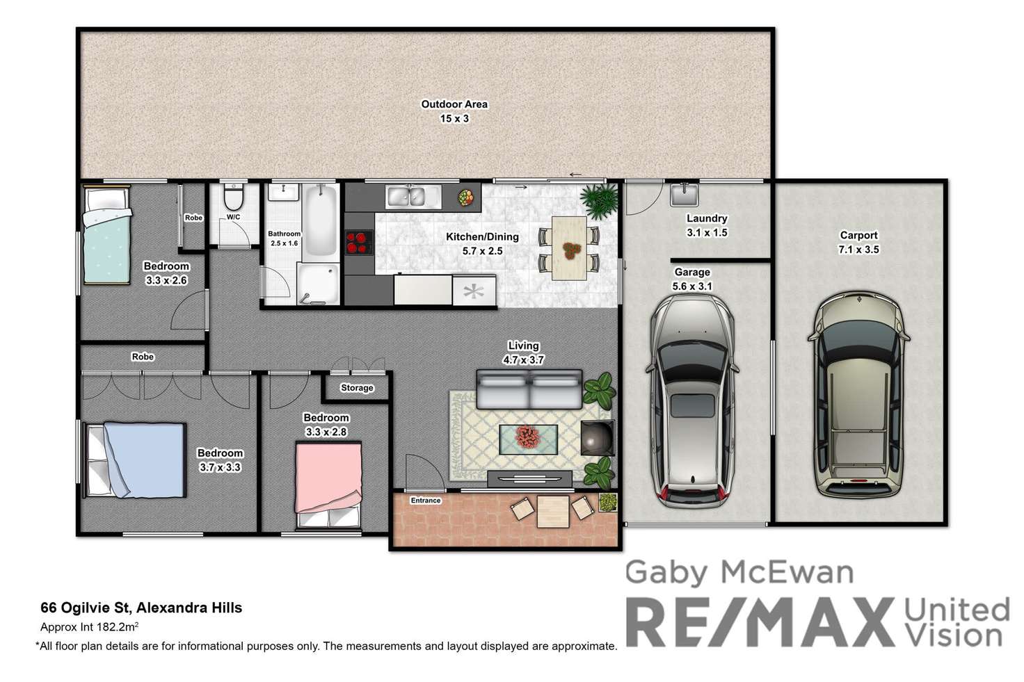 Floorplan of Homely house listing, 66 Ogilvie Street, Alexandra Hills QLD 4161