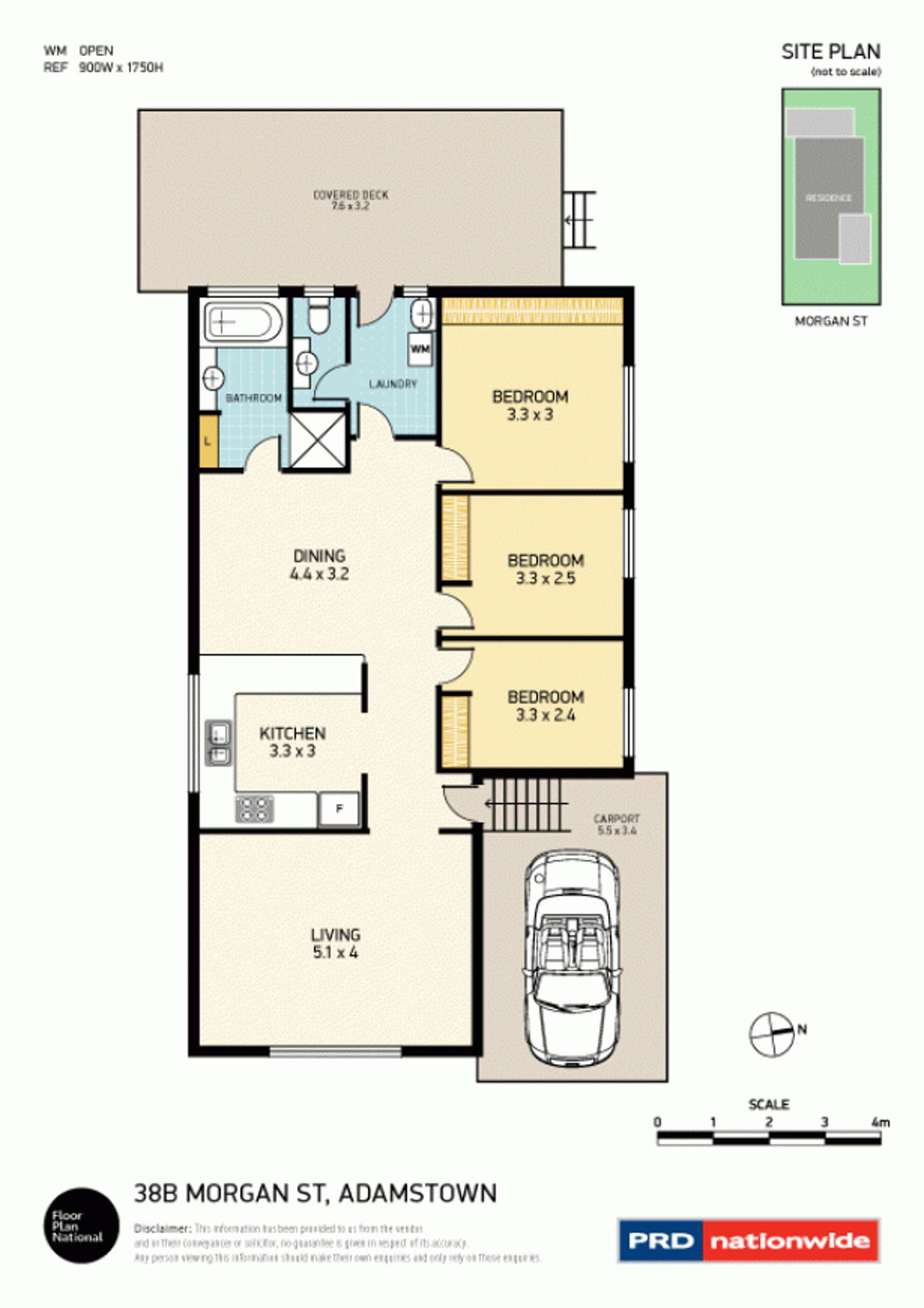 Floorplan of Homely house listing, 38b Morgan Street, Adamstown NSW 2289