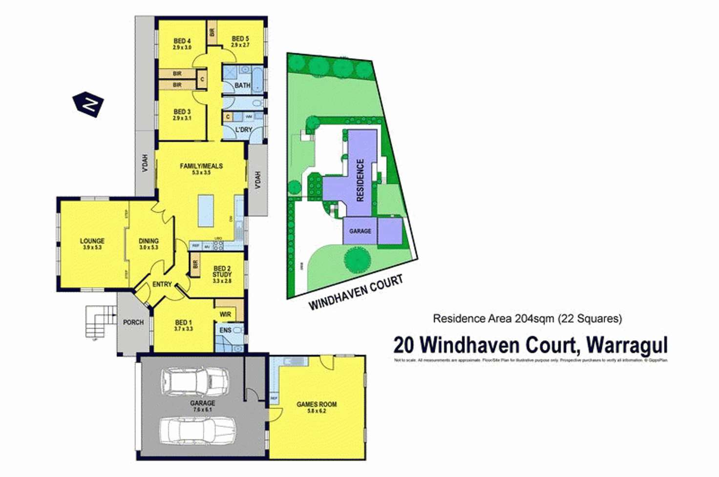 Floorplan of Homely house listing, 20 Windhaven Court, Warragul VIC 3820