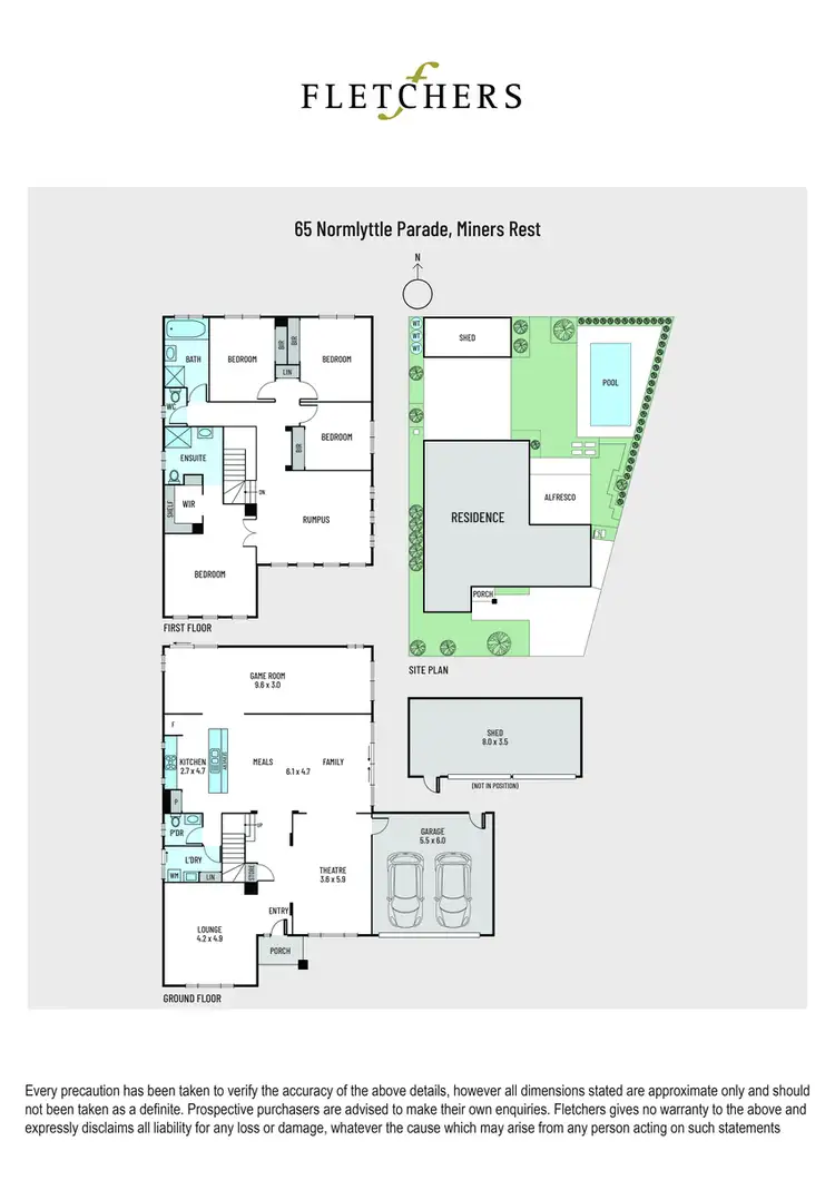 Floorplan of Homely house listing, 65 Normlyttle Parade, Miners Rest VIC 3352