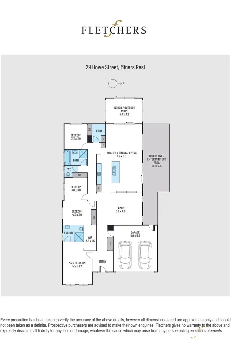 Floorplan of Homely house listing, 29 Howe Street, Miners Rest VIC 3352