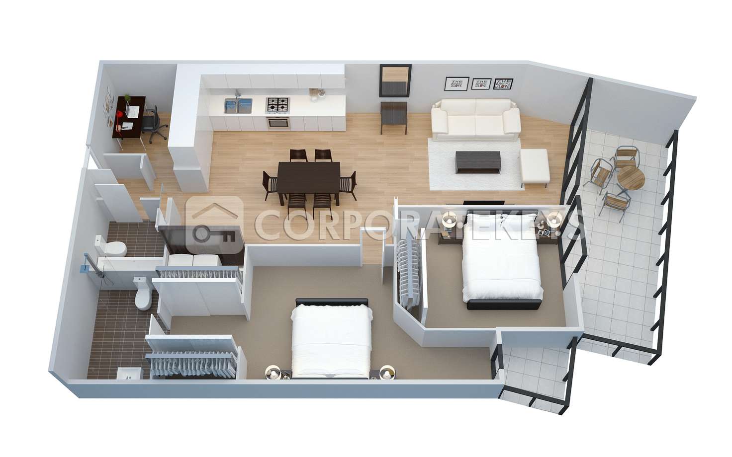 Floorplan of Homely apartment listing, 428/539 St Kilda Road, Melbourne VIC 3004