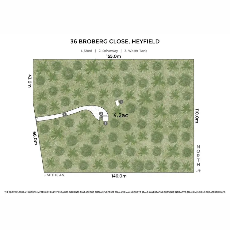 Floorplan of Homely land listing, 36 Broberg Close, Heyfield VIC 3858