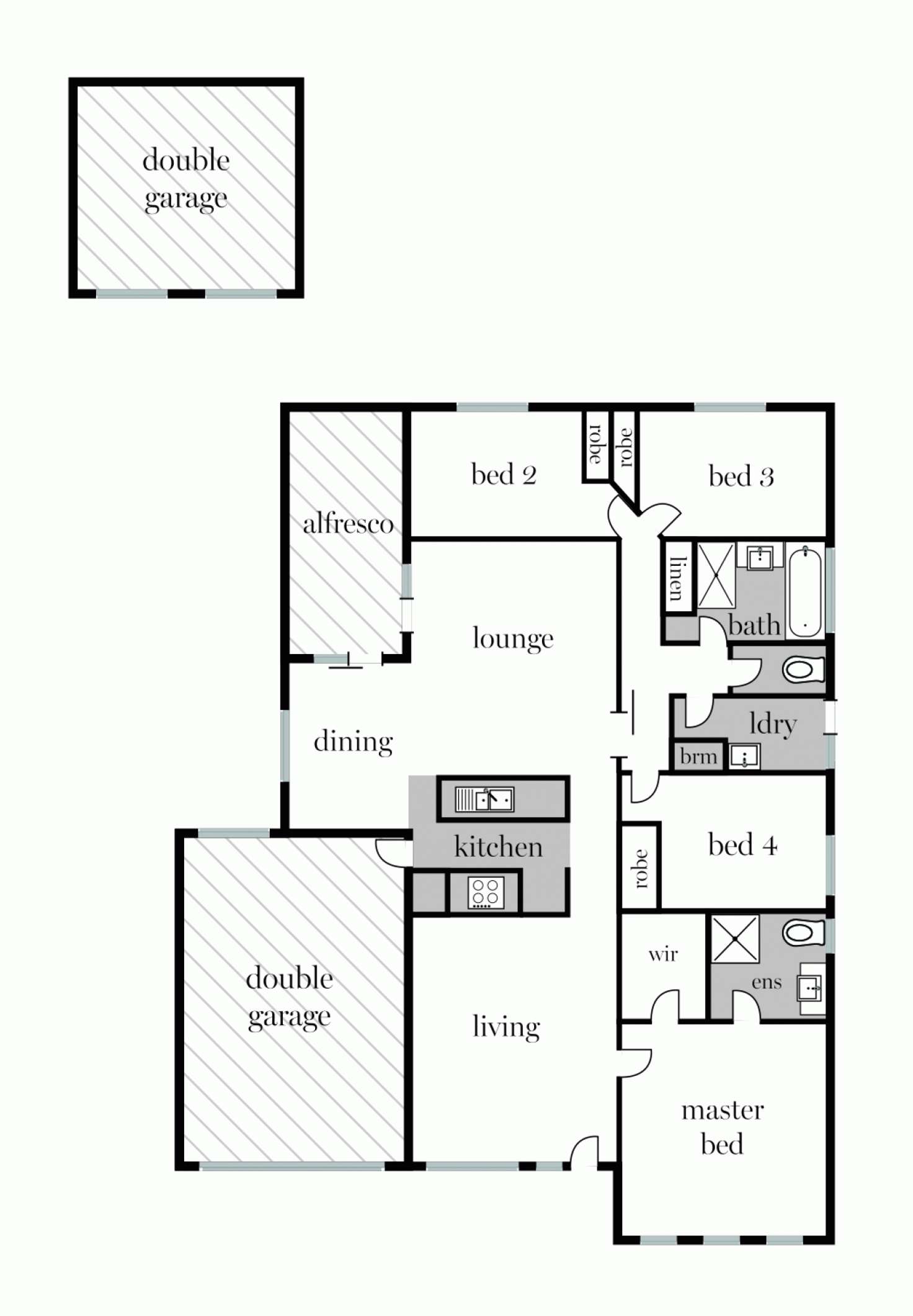 Floorplan of Homely house listing, 8 Caviar Court, Miners Rest VIC 3352