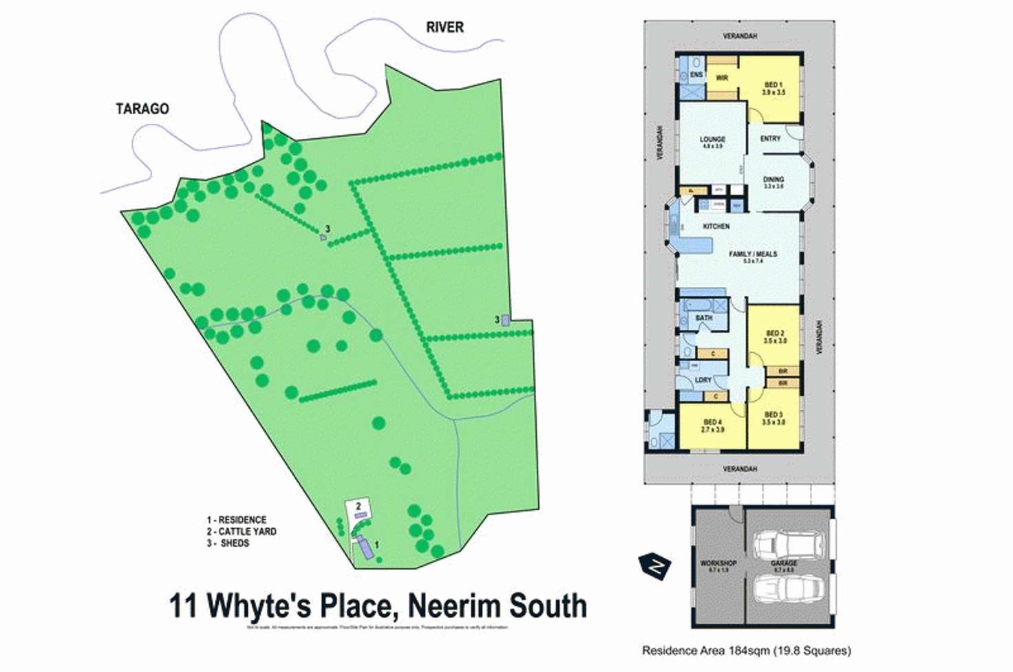 Floorplan of Homely ruralOther listing, 11 Whytes Place, Neerim South VIC 3831