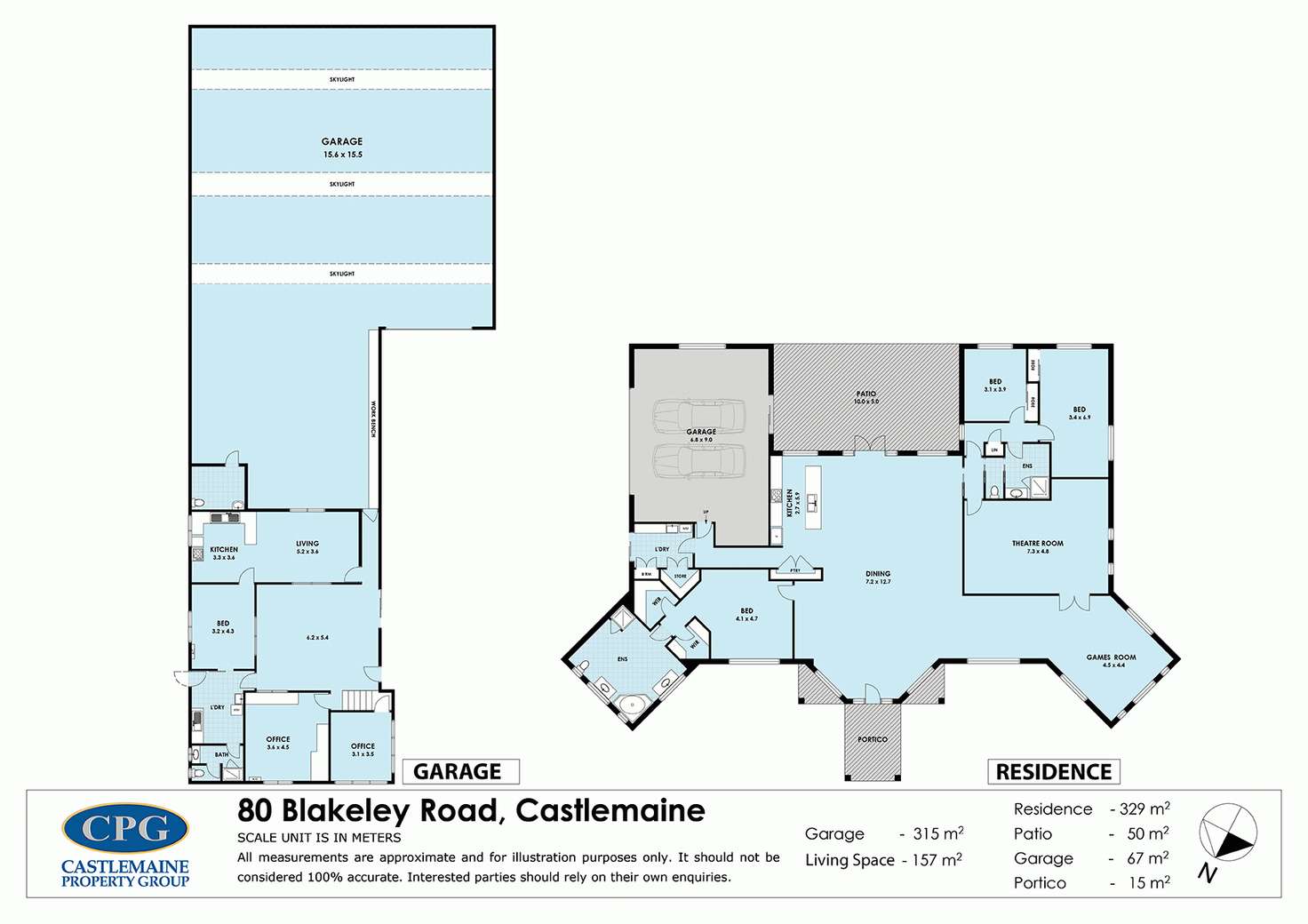 Floorplan of Homely house listing, 80 Blakeley Road, Castlemaine VIC 3450