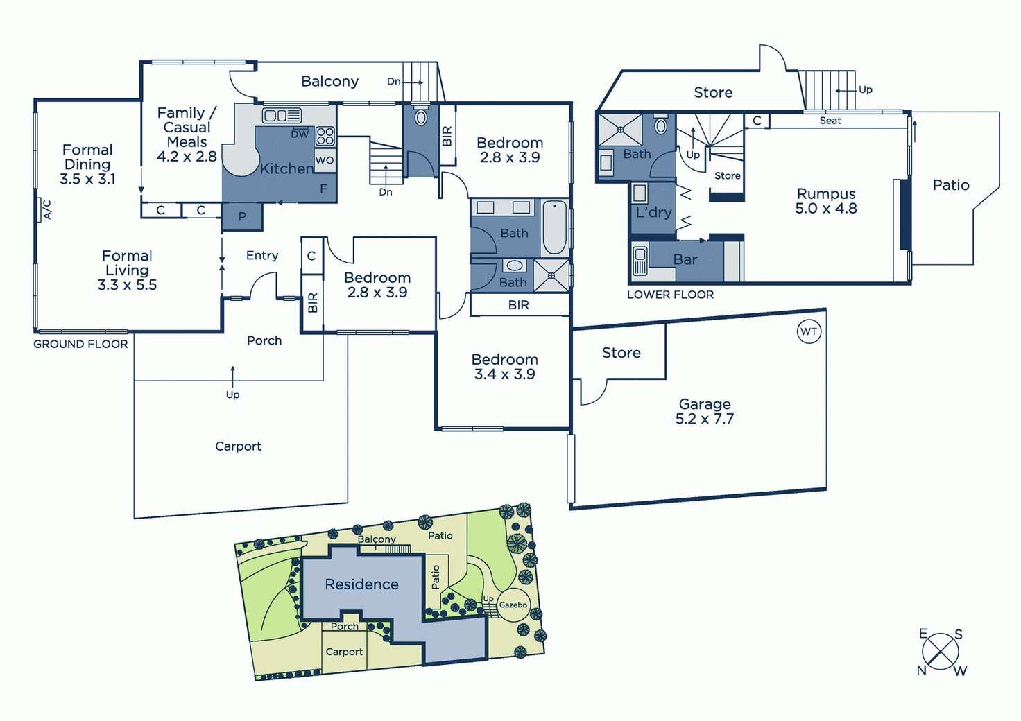 Floorplan of Homely house listing, 34 Grange Park Avenue, Doncaster VIC 3108