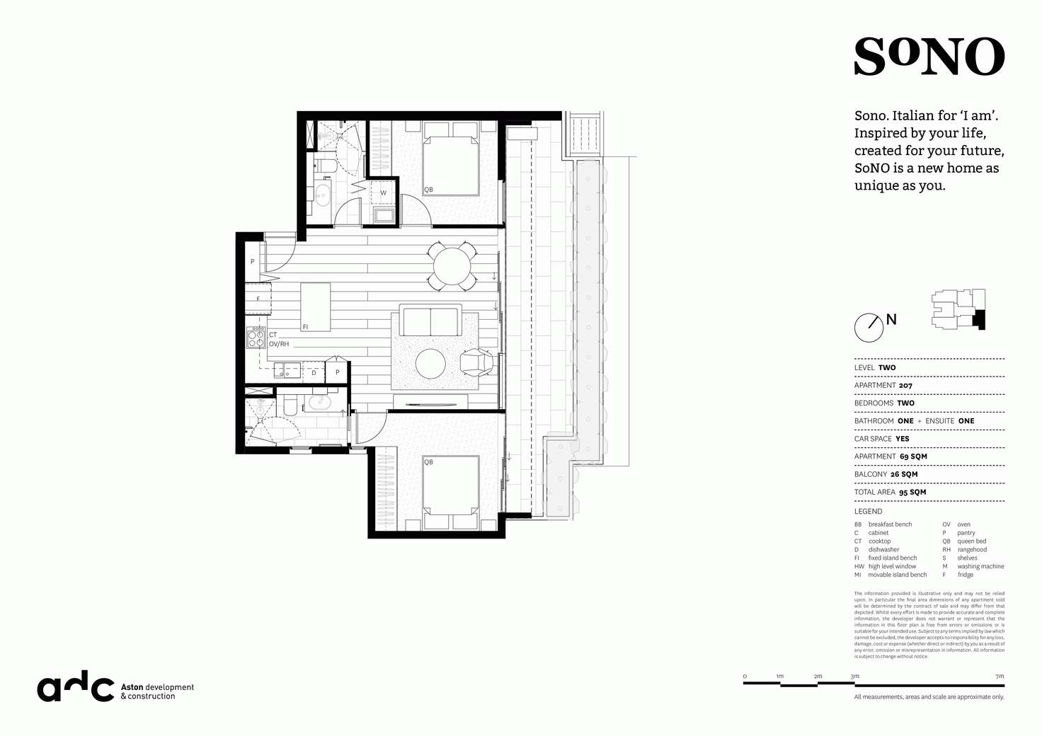 Floorplan of Homely apartment listing, 207/1193 Nepean Highway, Highett VIC 3190