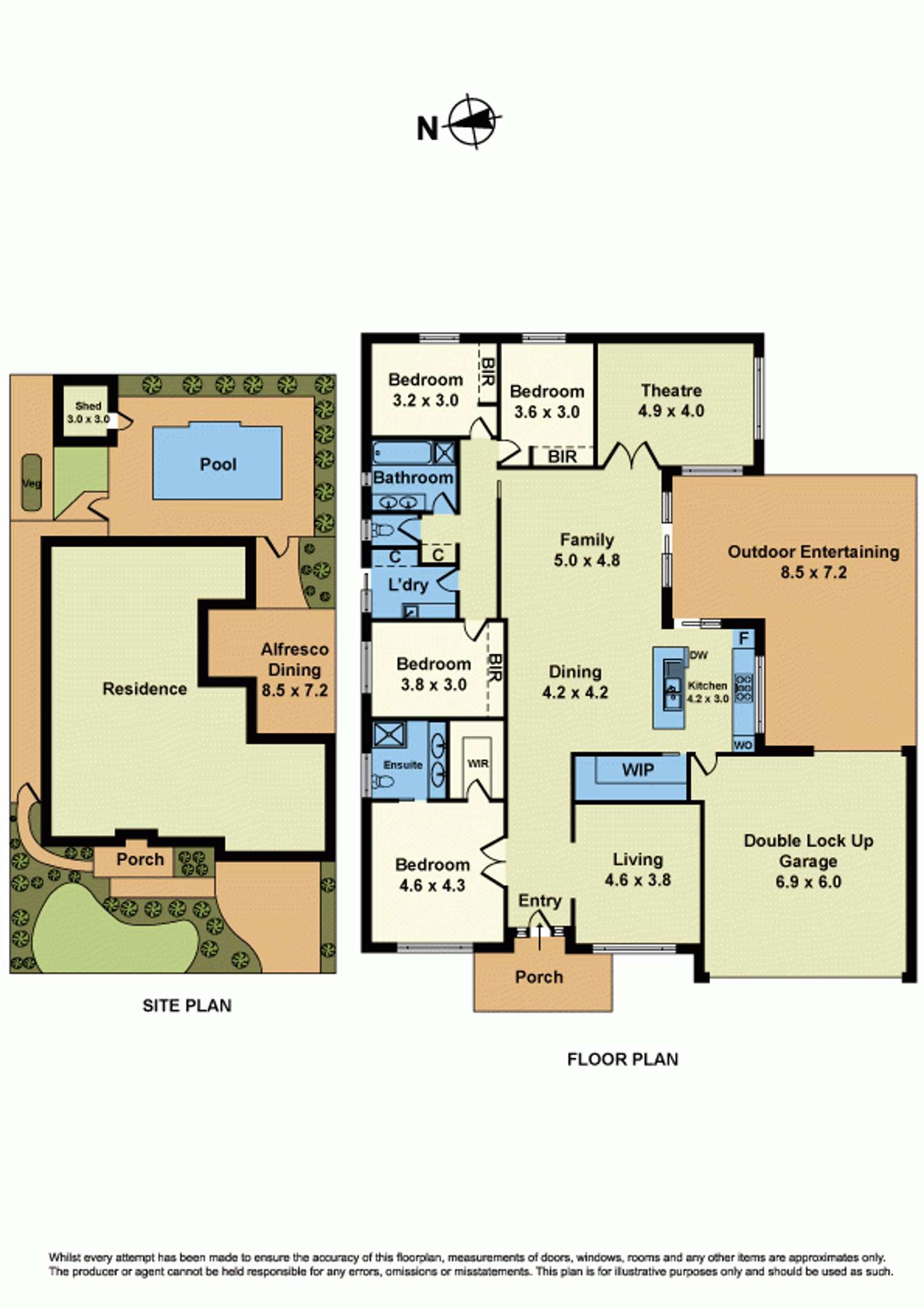Floorplan of Homely house listing, 10 Perlette Drive, Point Cook VIC 3030