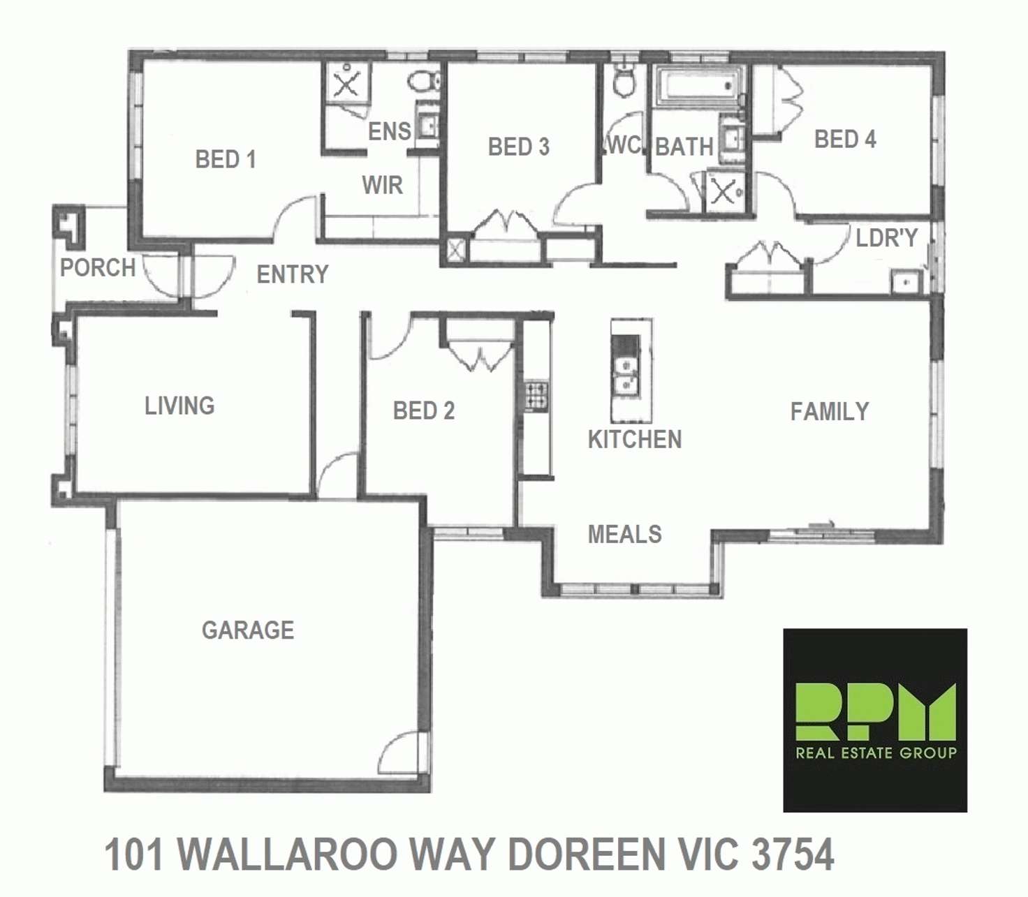 Floorplan of Homely house listing, 101 Wallaroo Way, Doreen VIC 3754