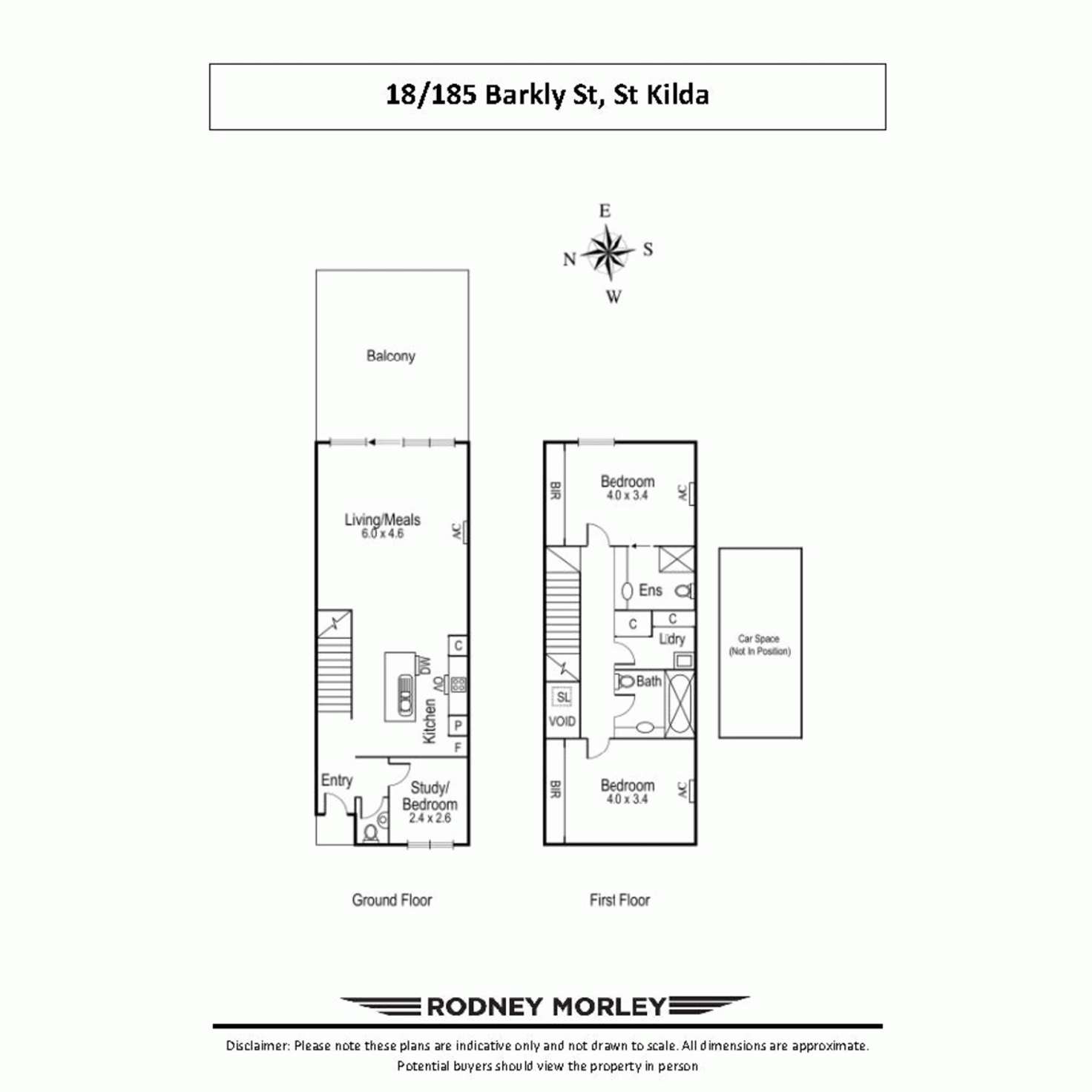 Floorplan of Homely terrace listing, 18/185 Barkly Street, St Kilda VIC 3182