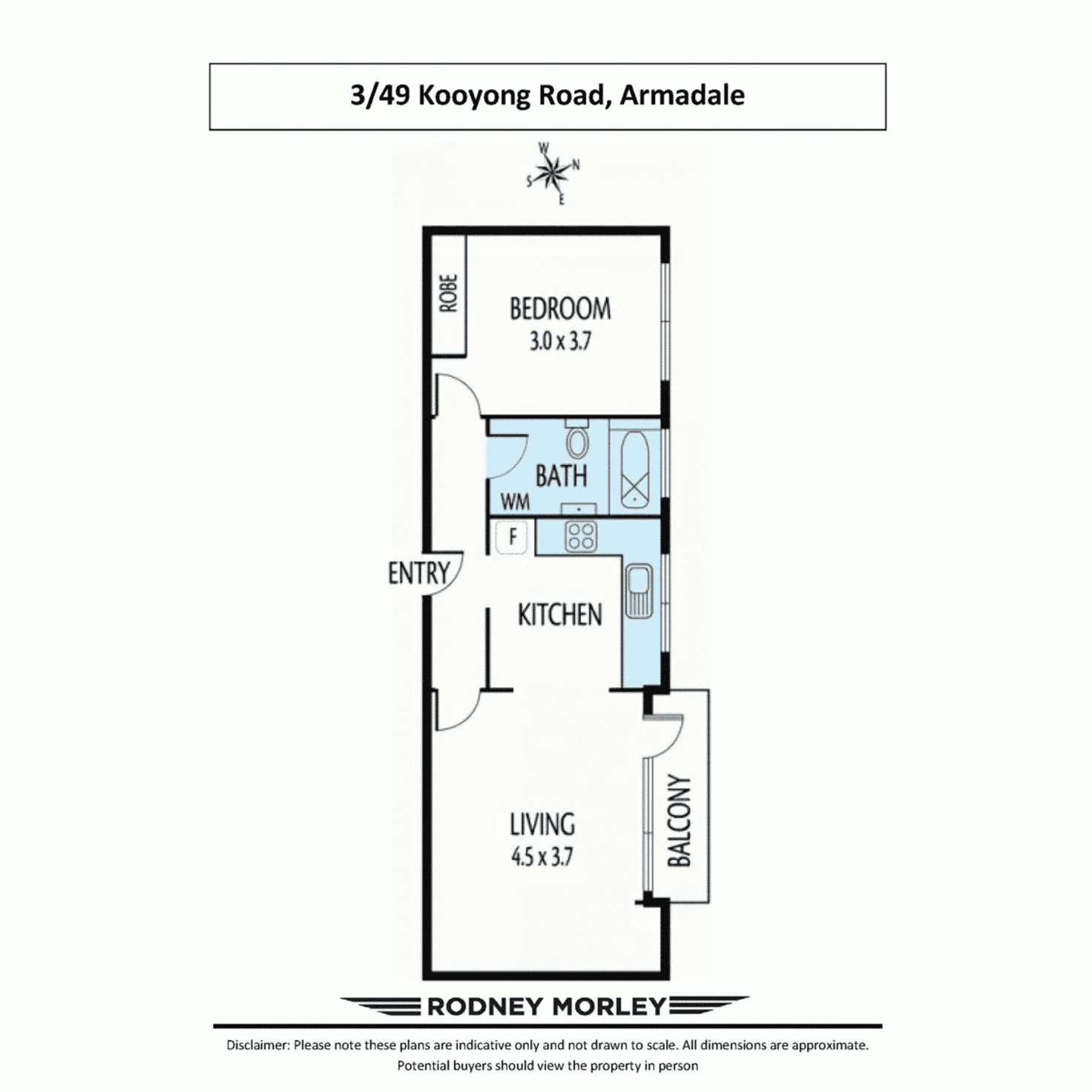 Floorplan of Homely apartment listing, 3/49 Kooyong Road, Armadale VIC 3143