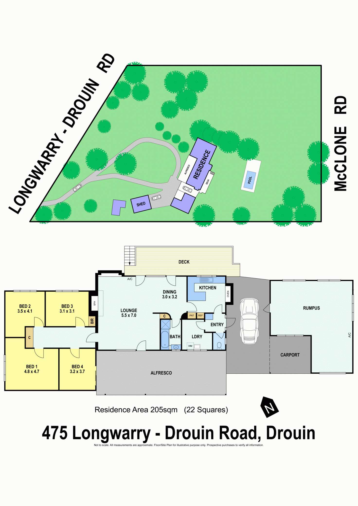Floorplan of Homely acreageSemiRural listing, 475 Longwarry Drouin Road, Drouin VIC 3818
