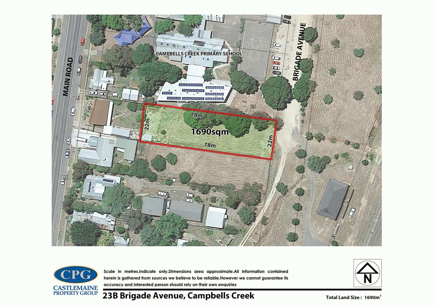 Floorplan of Homely residentialLand listing, 23B Brigade Avenue, Campbells Creek VIC 3451