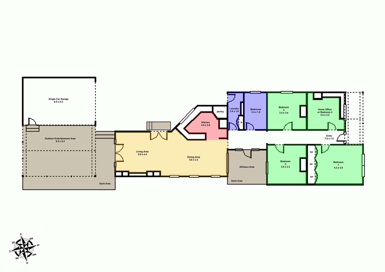 Floorplan of Homely house listing, 614 Lydiard Street North, Soldiers Hill VIC 3350