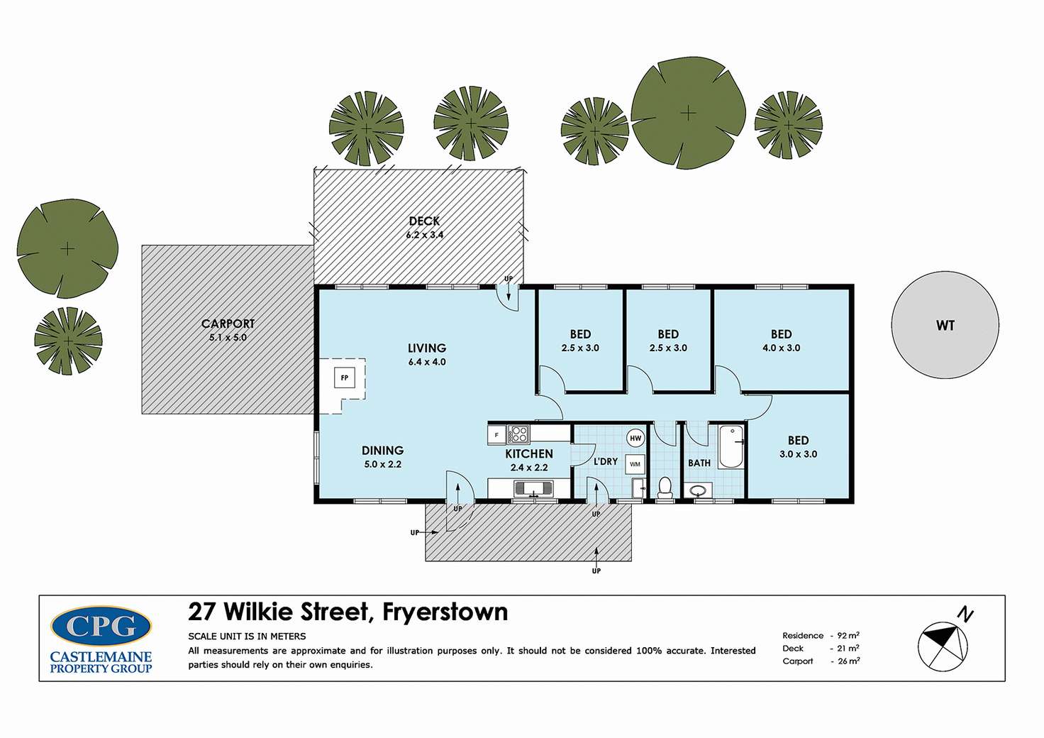 Floorplan of Homely house listing, 27 Wilkie Street, Fryerstown VIC 3451