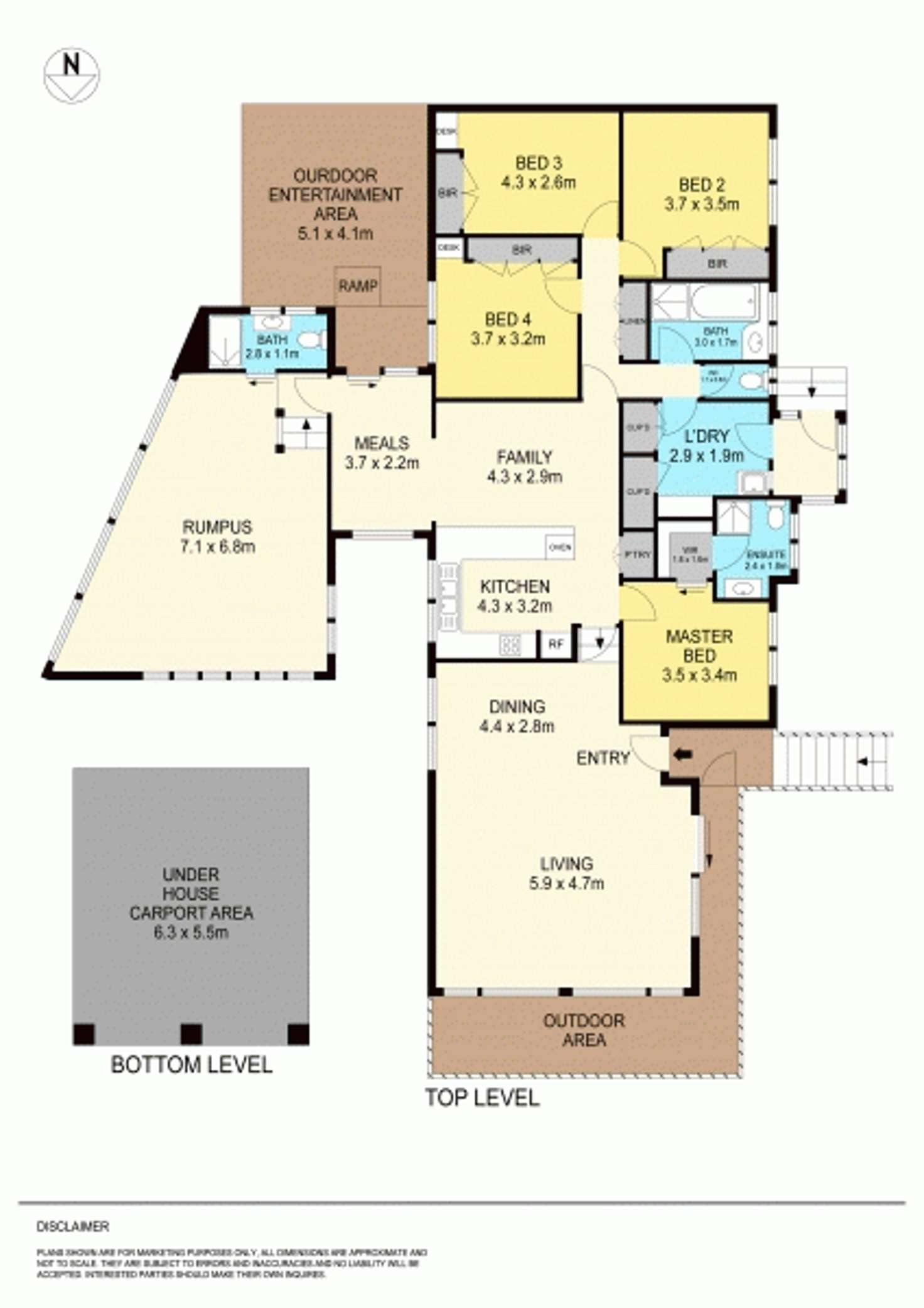 Floorplan of Homely house listing, 7 Woodside Court, Ballarat North VIC 3350