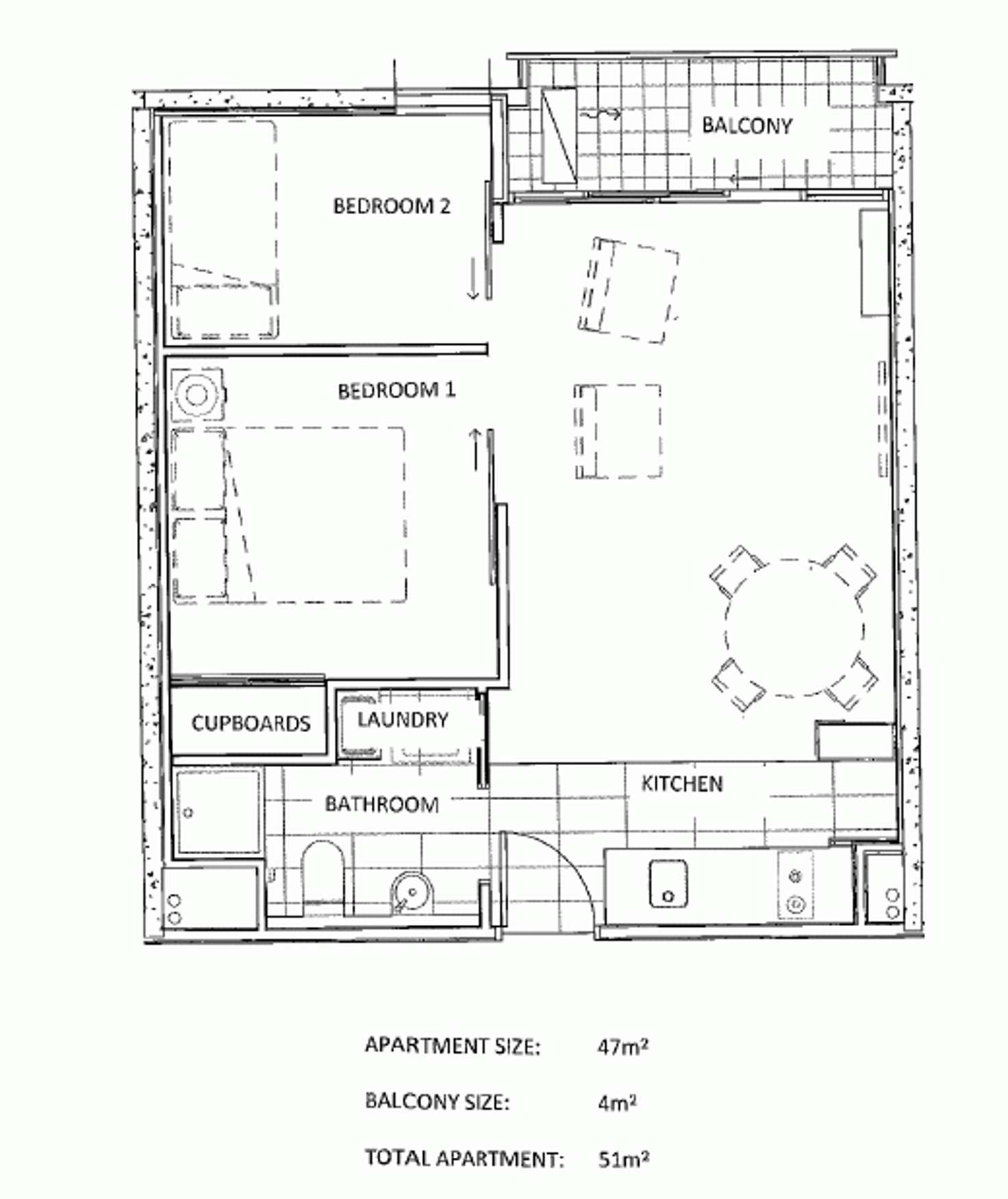 Floorplan of Homely apartment listing, 903/253 Franklin Street, Melbourne VIC 3000