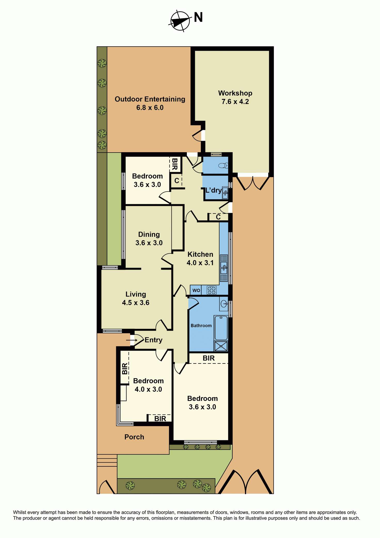 Floorplan of Homely house listing, 22 Greig Street, Seddon VIC 3011