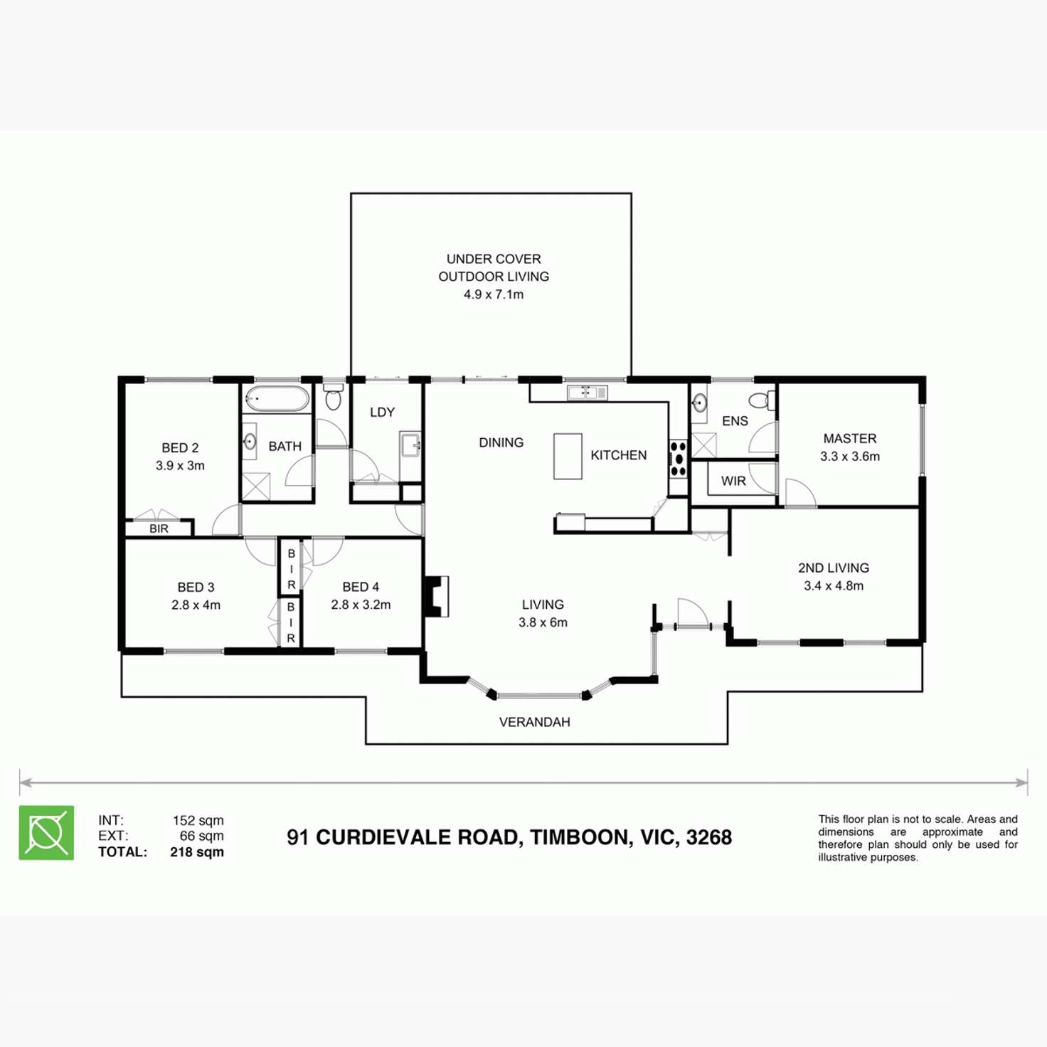 Floorplan of Homely house listing, 91 Curdievale Road, Timboon VIC 3268