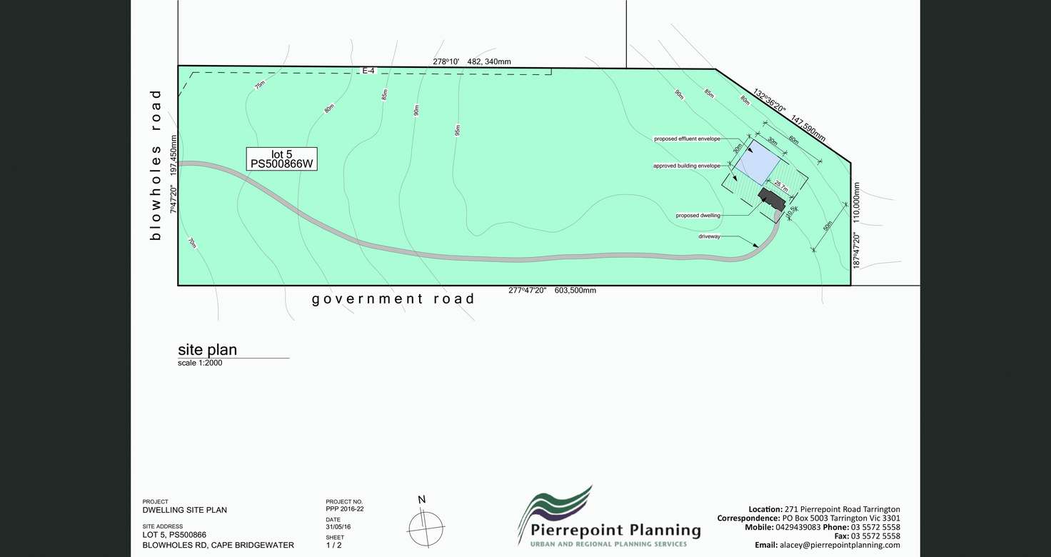 Floorplan of Homely residentialLand listing, Lot 5, BLOWHOLES Road, Cape Bridgewater VIC 3305