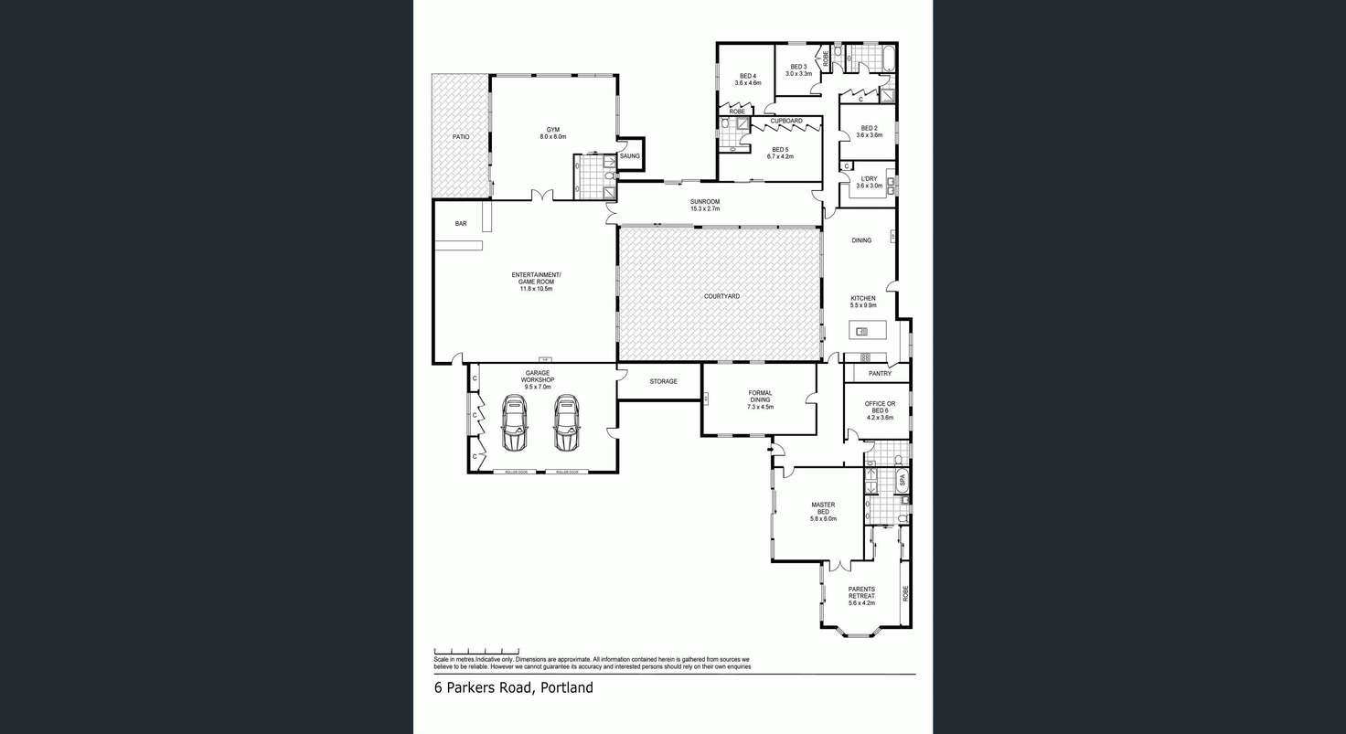 Floorplan of Homely house listing, 6 PARKERS Road, Portland VIC 3305