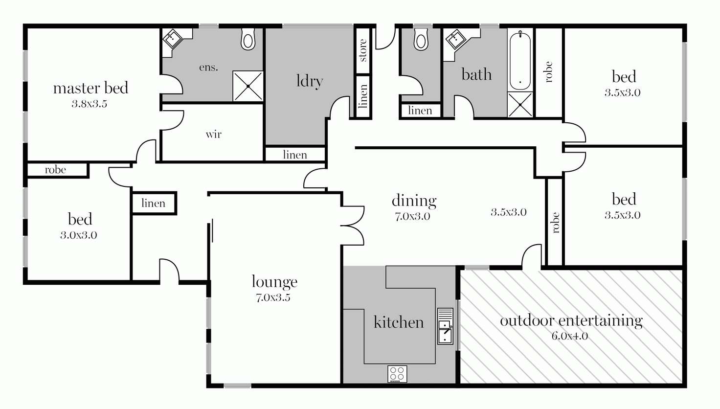 Floorplan of Homely house listing, Lot 20 Chiara Court, Brown Hill VIC 3350