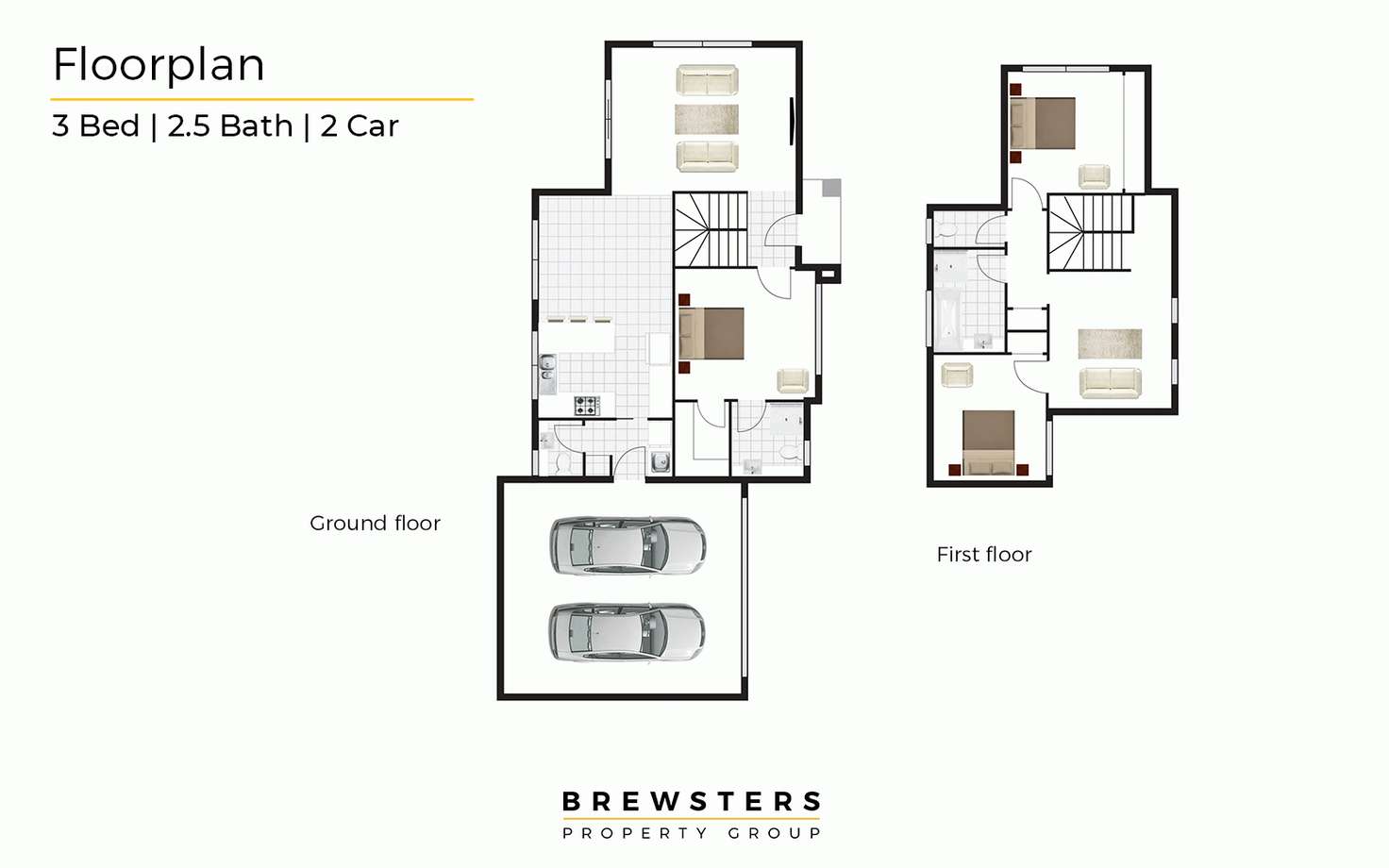 Floorplan of Homely townhouse listing, 1/5 Bawden Street, Carrum Downs VIC 3201