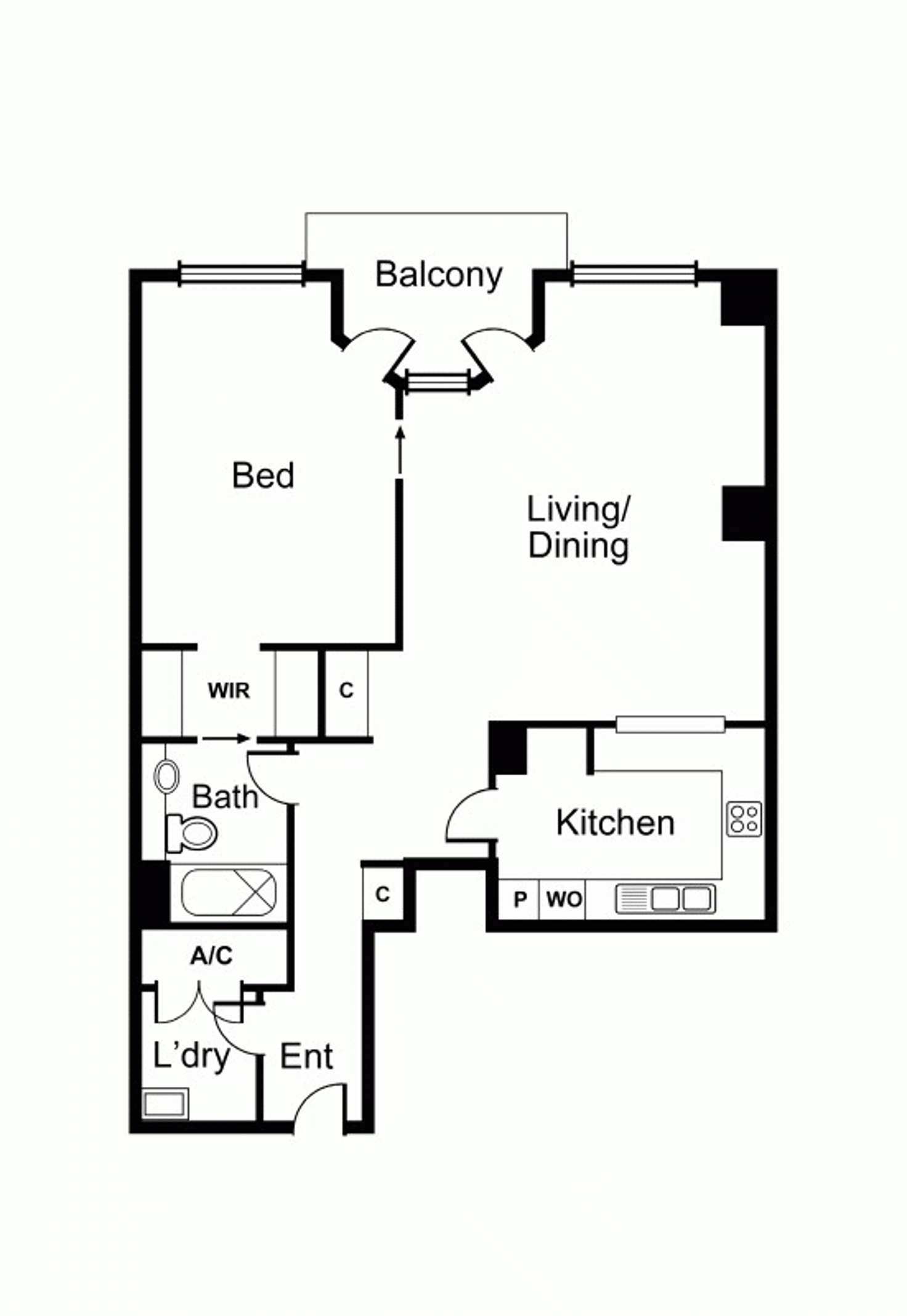 Floorplan of Homely apartment listing, 1103/7 River Street, South Yarra VIC 3141