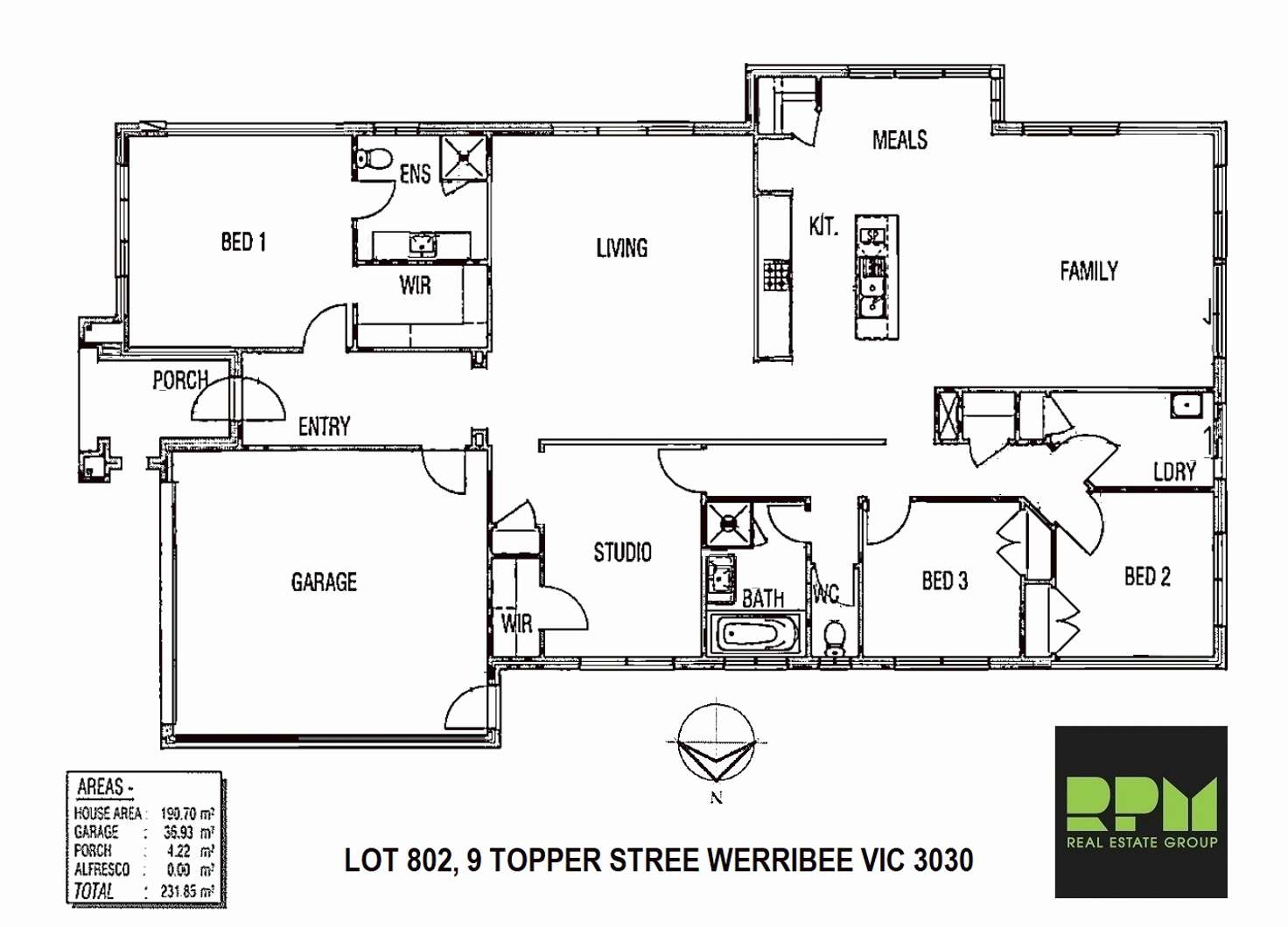 Floorplan of Homely house listing, 9 Topper Street, Werribee VIC 3030