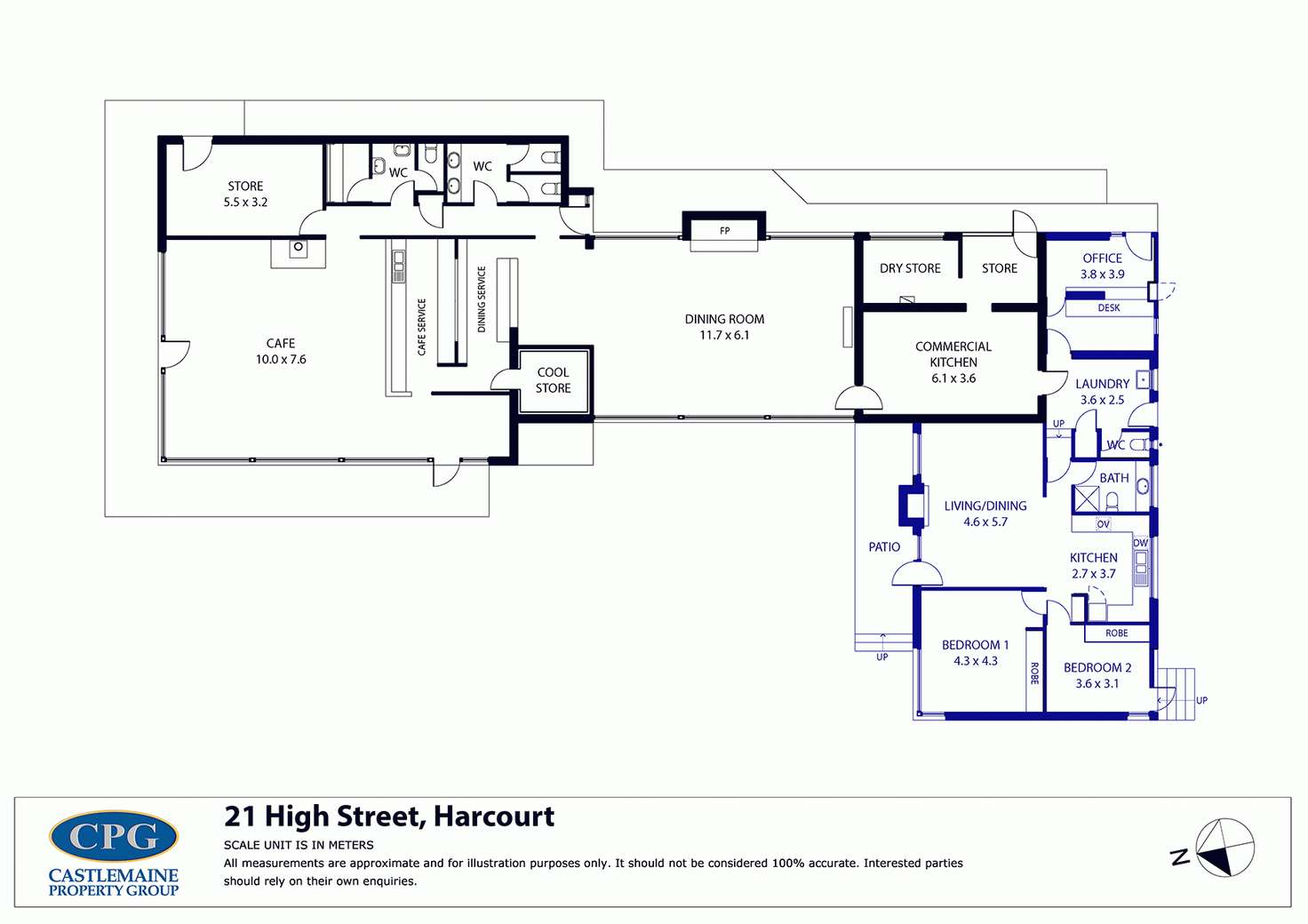 Floorplan of Homely house listing, 21 High Street, Harcourt VIC 3453