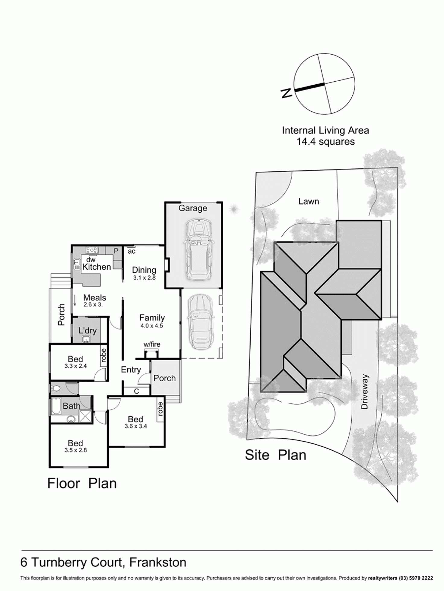 Floorplan of Homely house listing, 6 Turnberry Court, Frankston VIC 3199