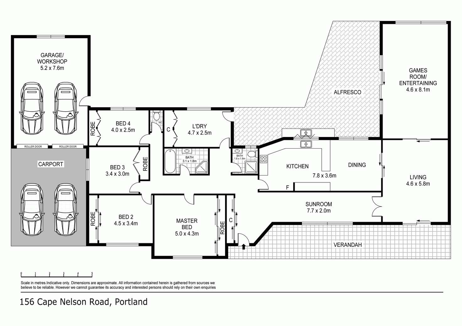 Floorplan of Homely house listing, 156 CAPE NELSON Road, Portland VIC 3305