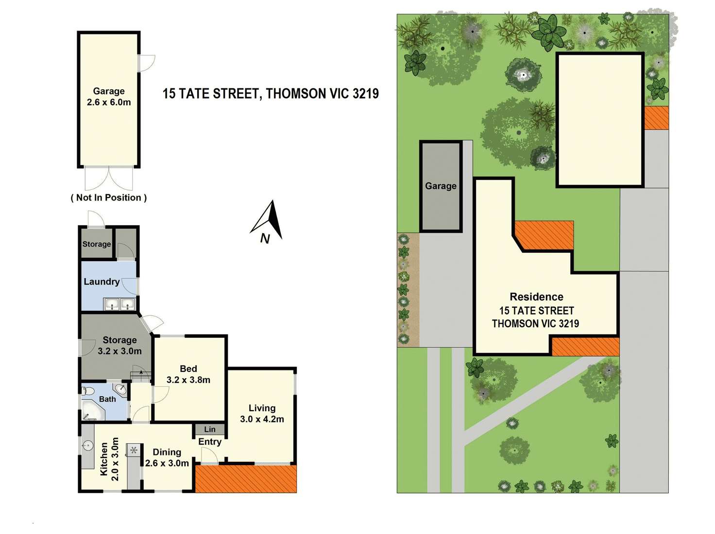 Floorplan of Homely house listing, 15 Tate Street, Thomson VIC 3219